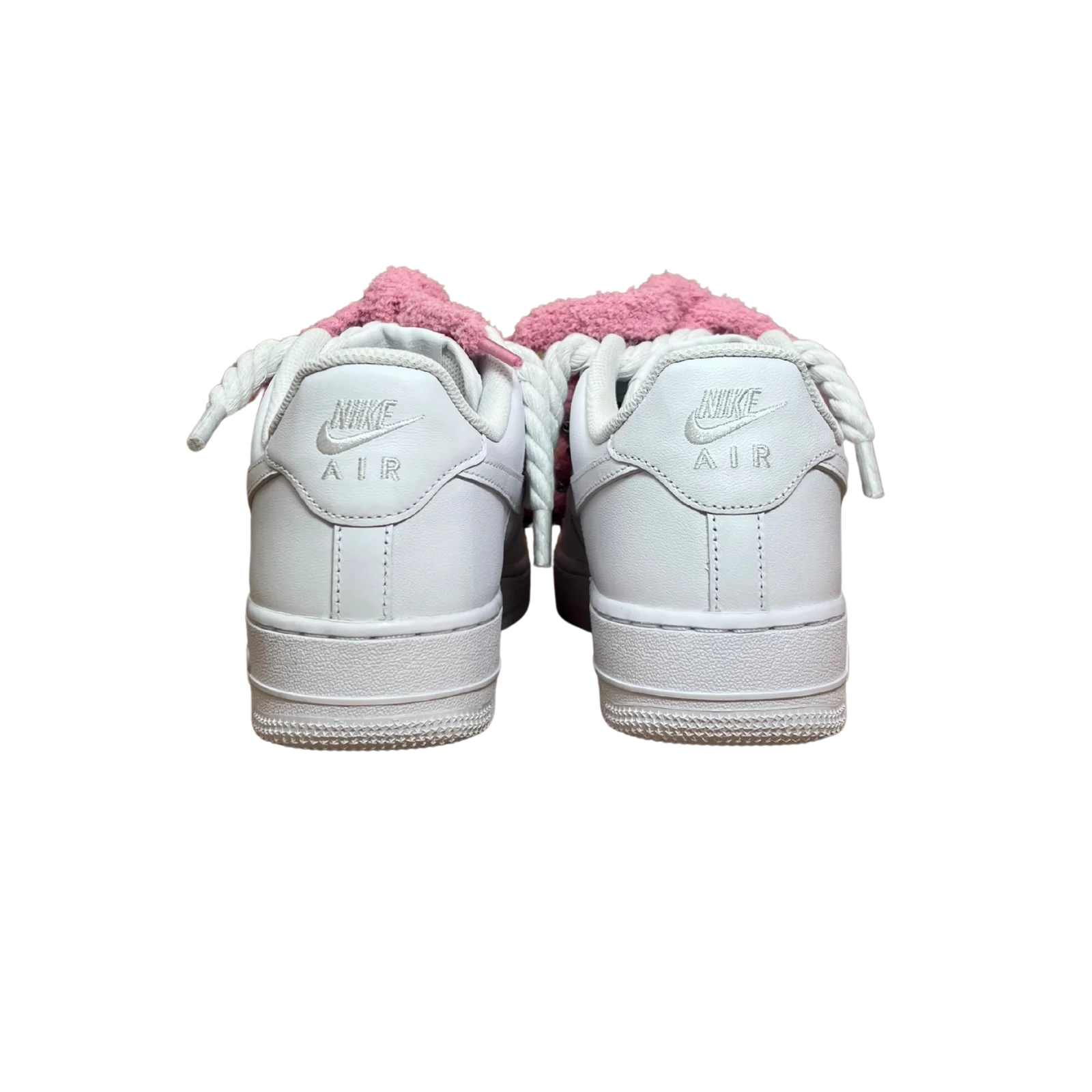 Nike Air Force 1 White Chimney Cake Pink Hátulnézet