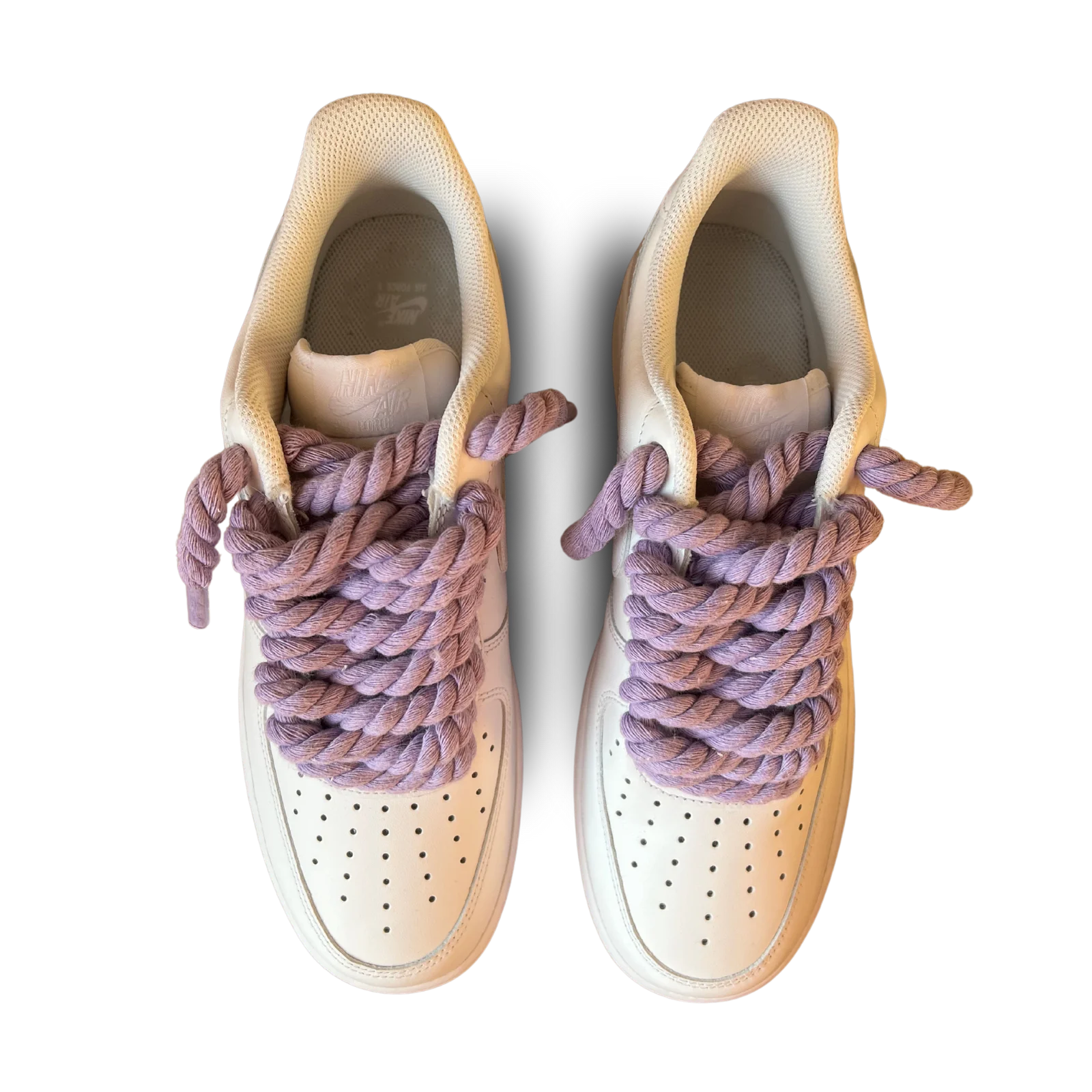 Nike Air Force 1 Rope Lace Light Purple Felülnézet