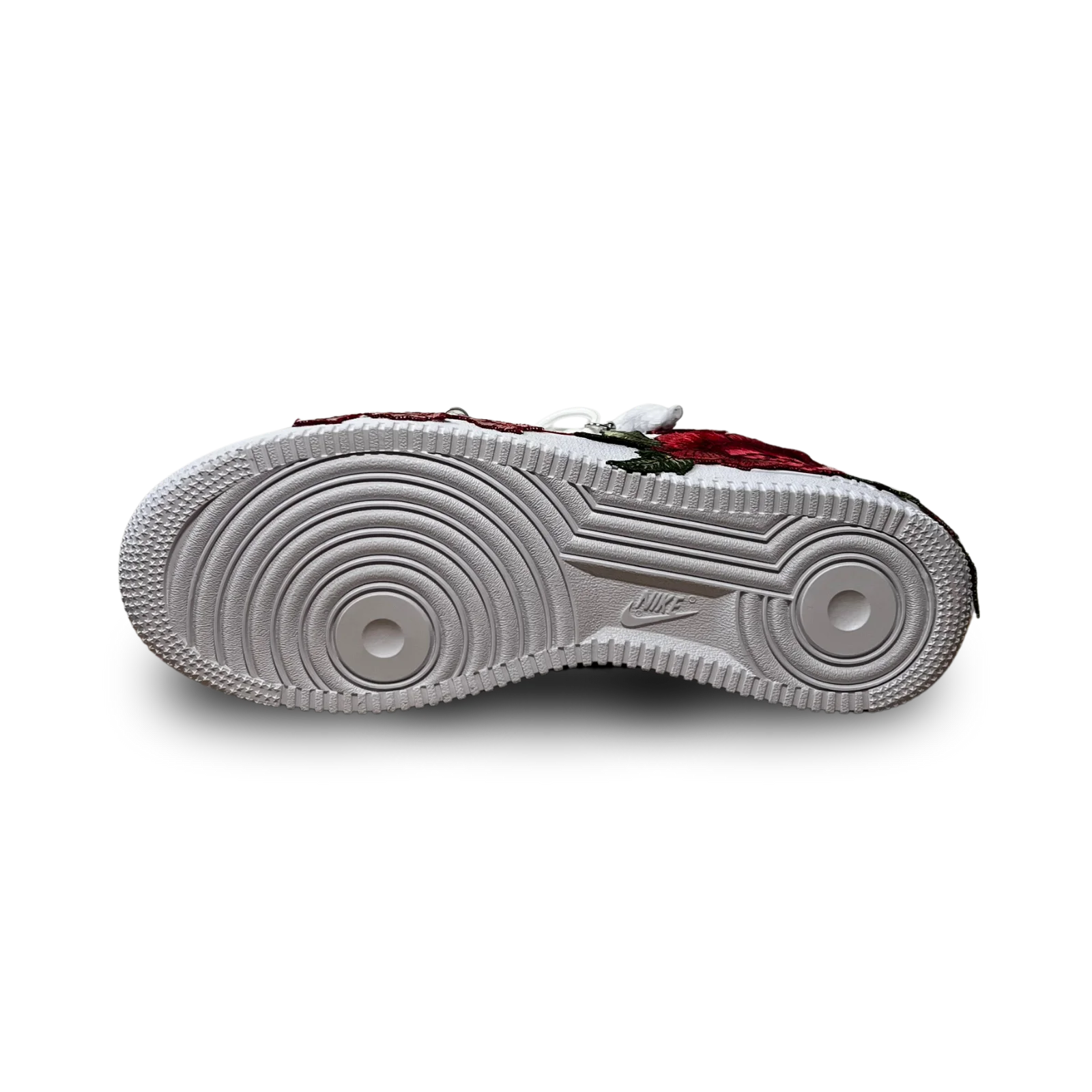 Nike Air Force 1 Rose Red Laced Up Talp