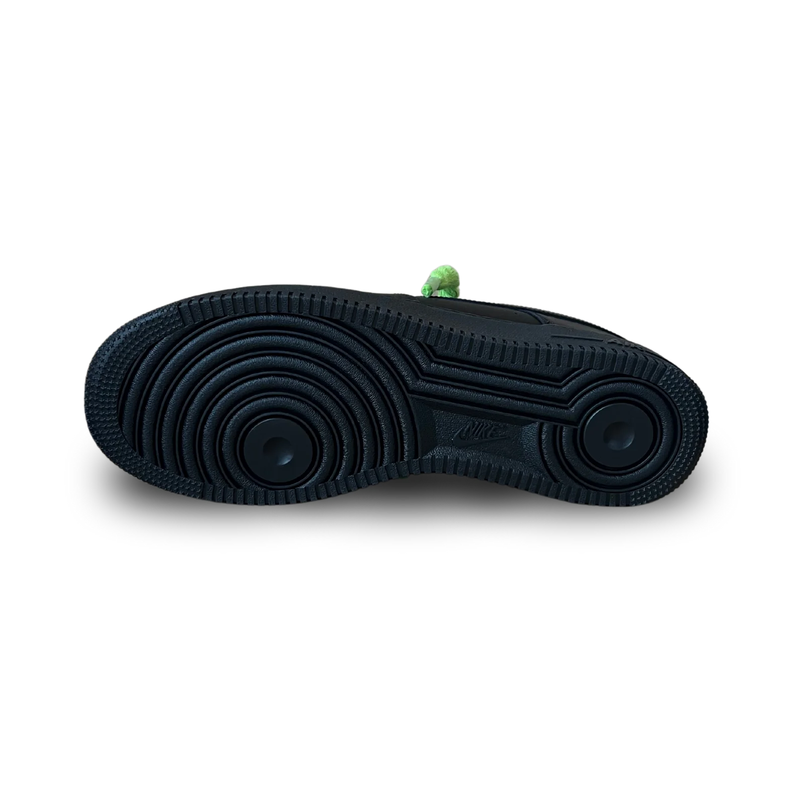 Nike Air Force 1 Black Rope Lace Neon Talp