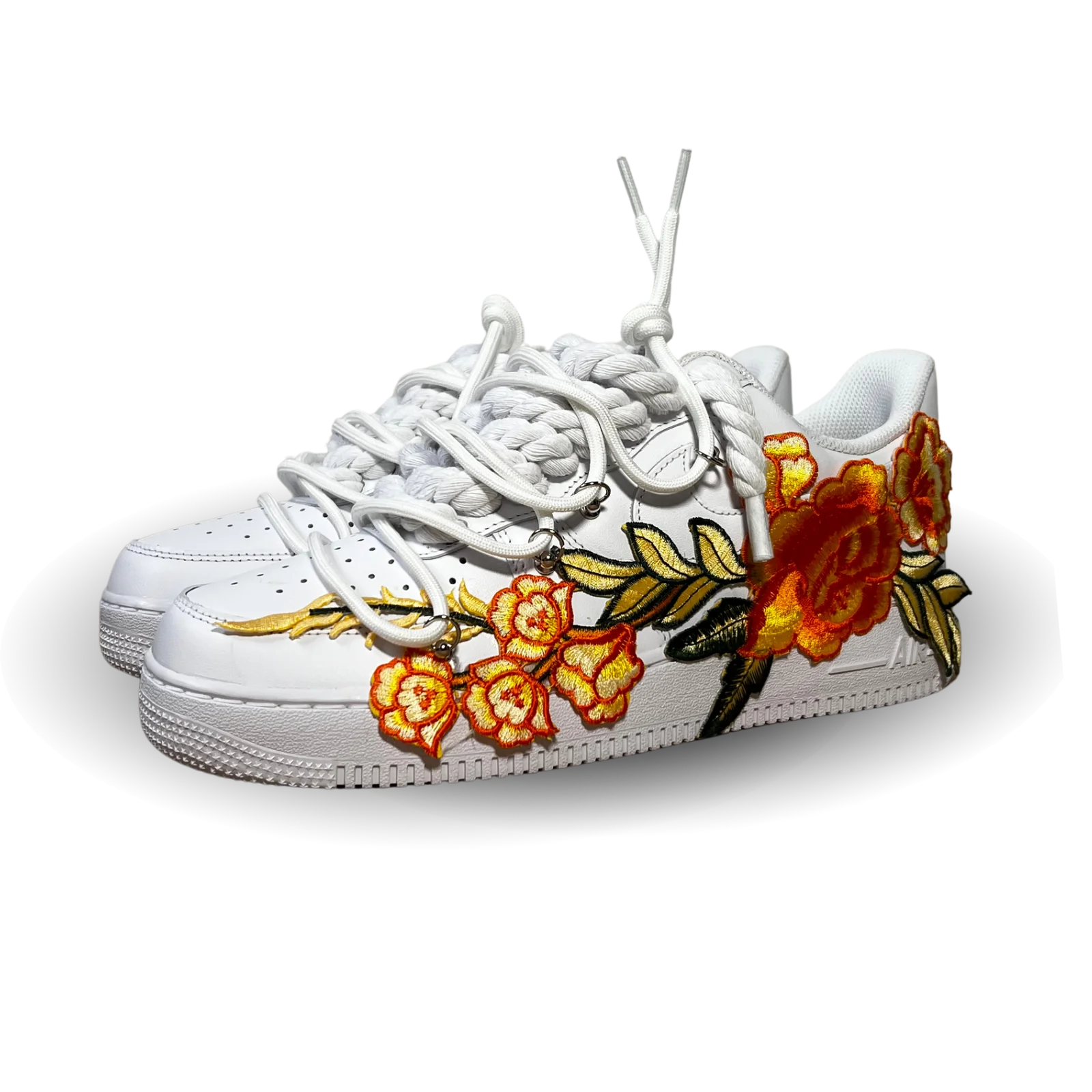 Nike Air Force 1 Rose Yellow Laced Up Csanadsoles