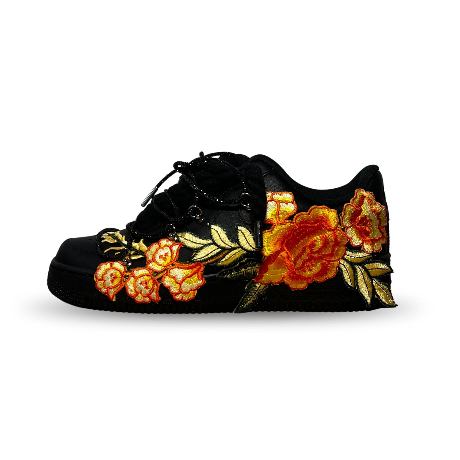 Nike Air Force 1 Black Rose Yellow Diamond Oldalnézet