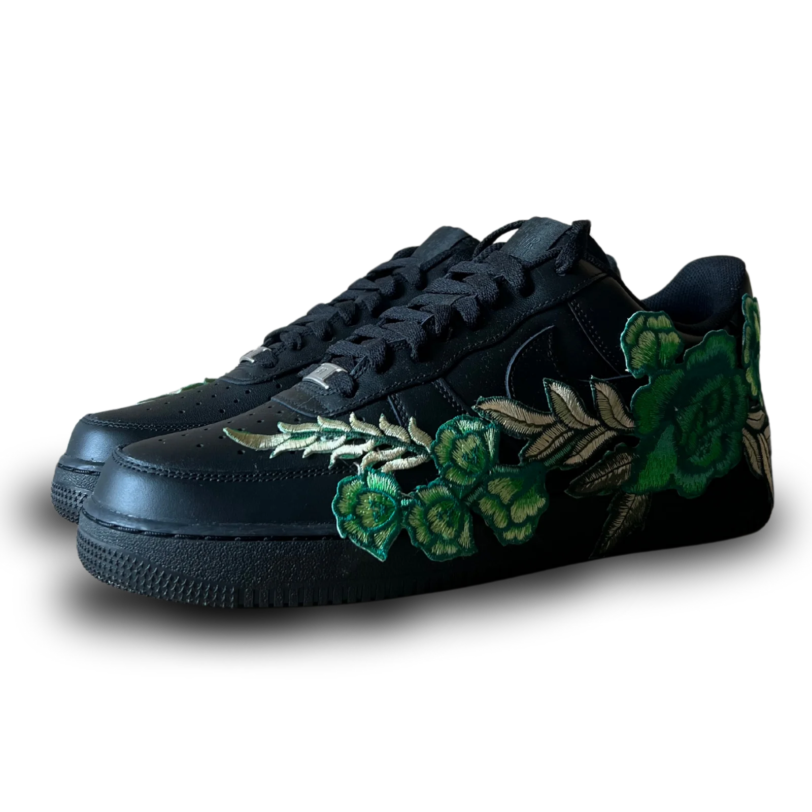 Nike Air Force 1 Black Green Rose Csanadsoles