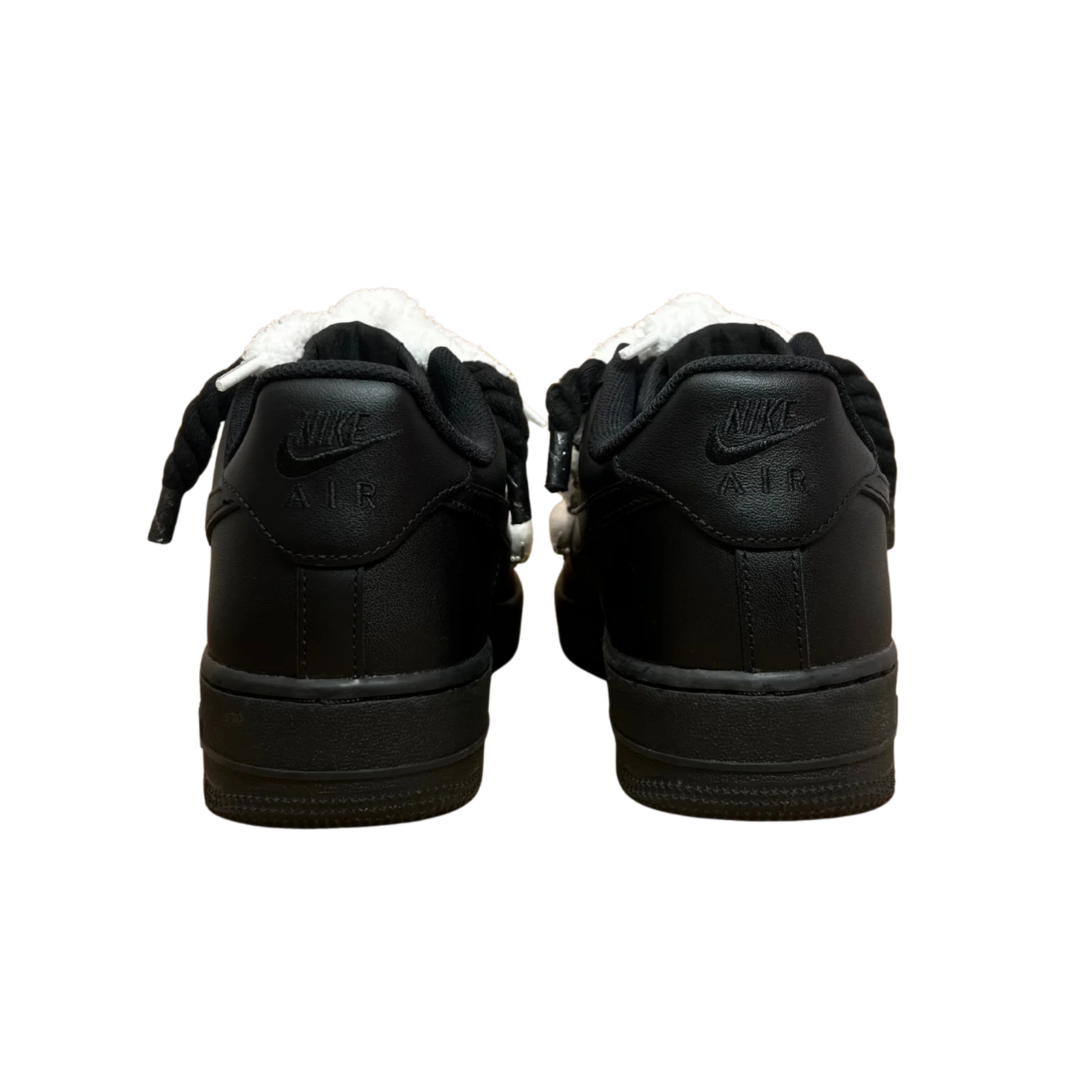 Nike Air Force 1 Black Chimney Cake Coconut Hátulnézet