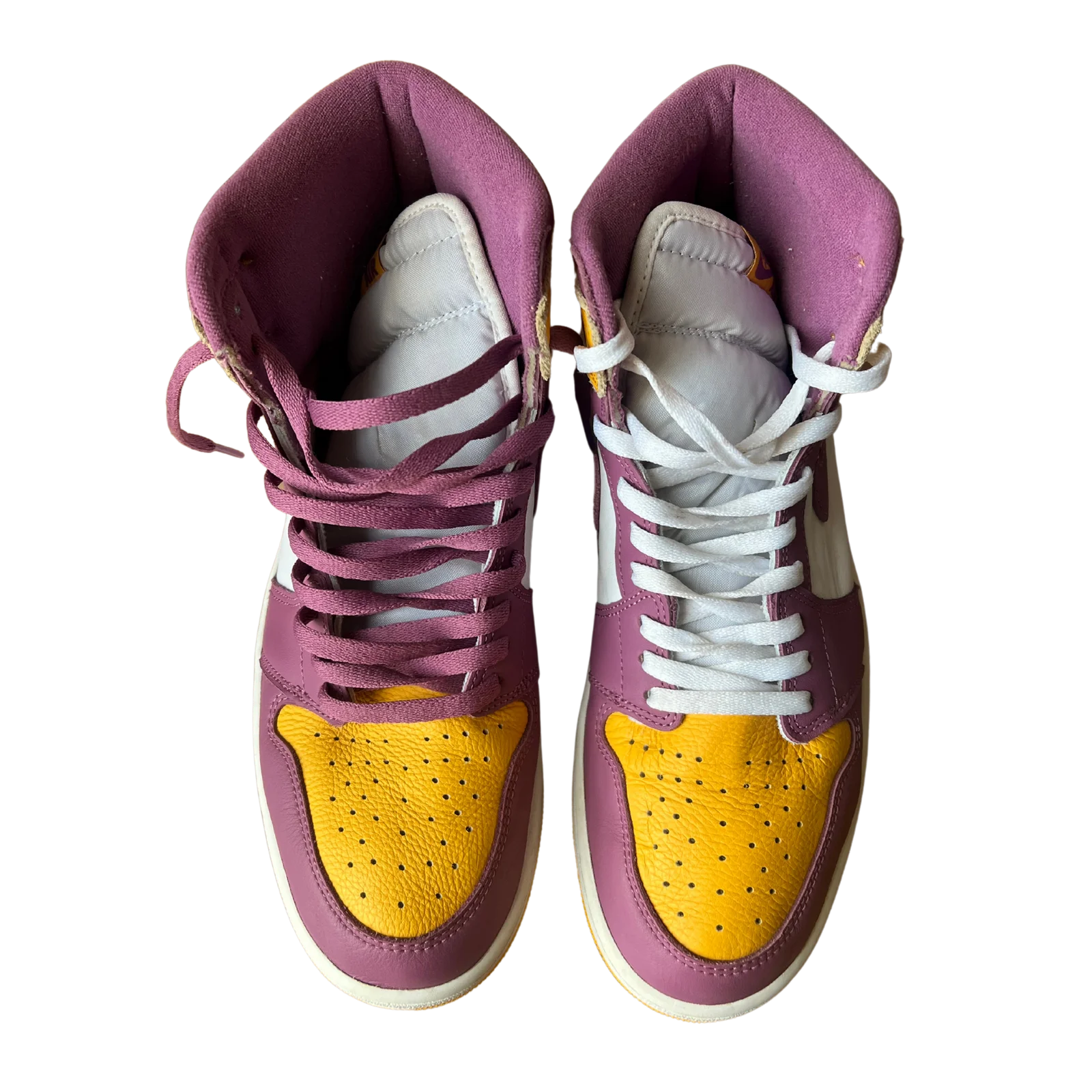 Jordan 1 High Brotherhood Felülnézet