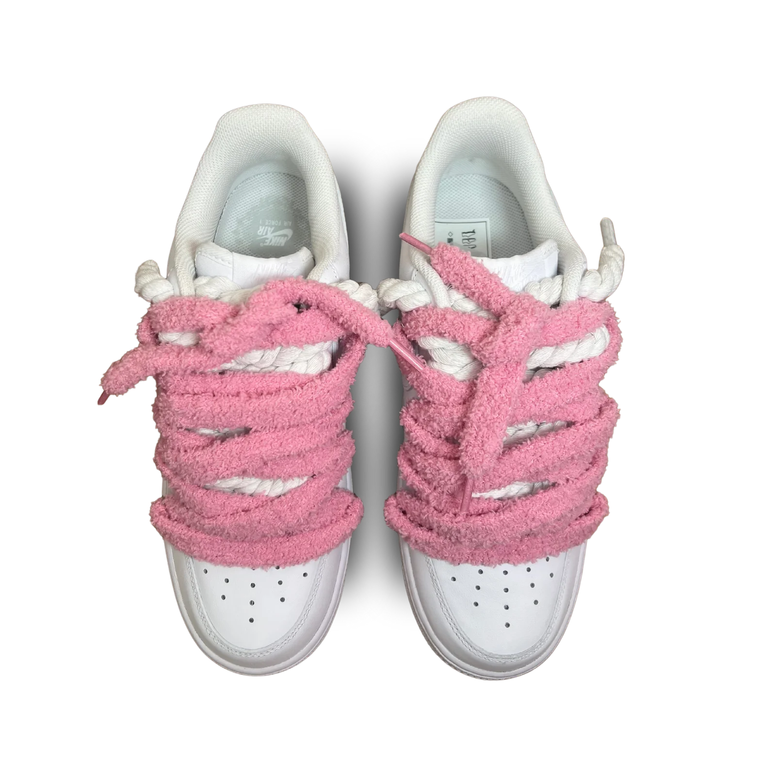 Nike Air Force 1 White Chimney Cake Pink Felülnézet
