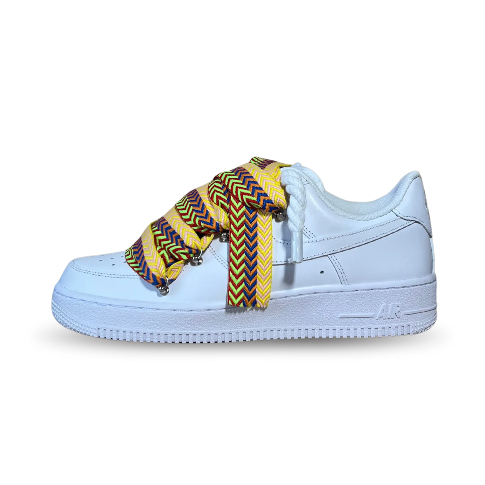 Nike Air Force 1 Lanvin Rope Lace Yellow Blue Oldalnézet