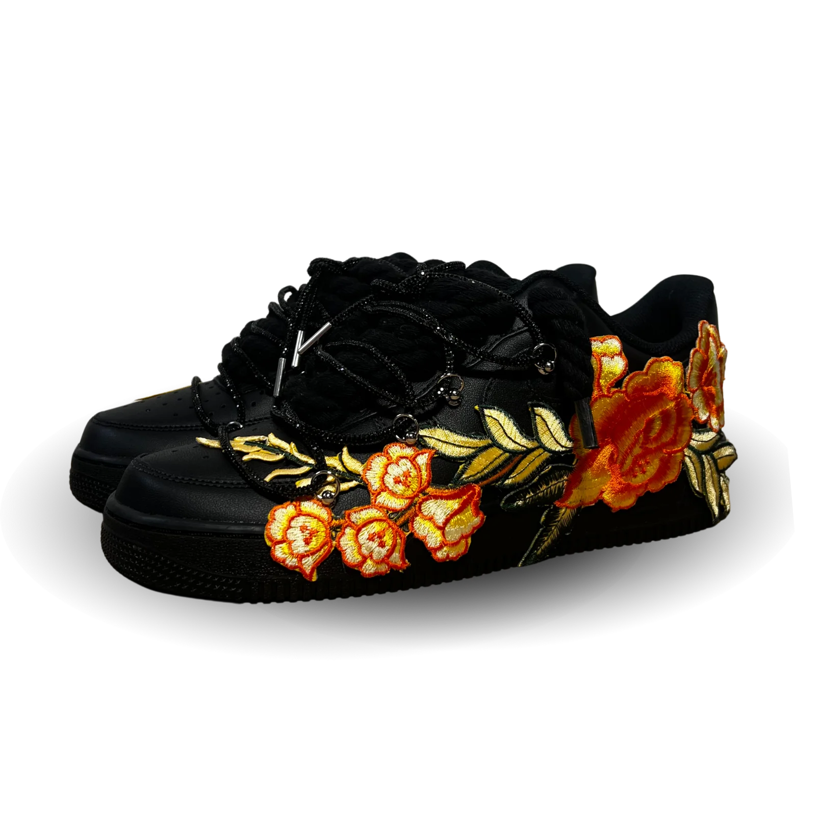 Nike Air Force 1 Black Rose Yellow Diamond Csanadsoles