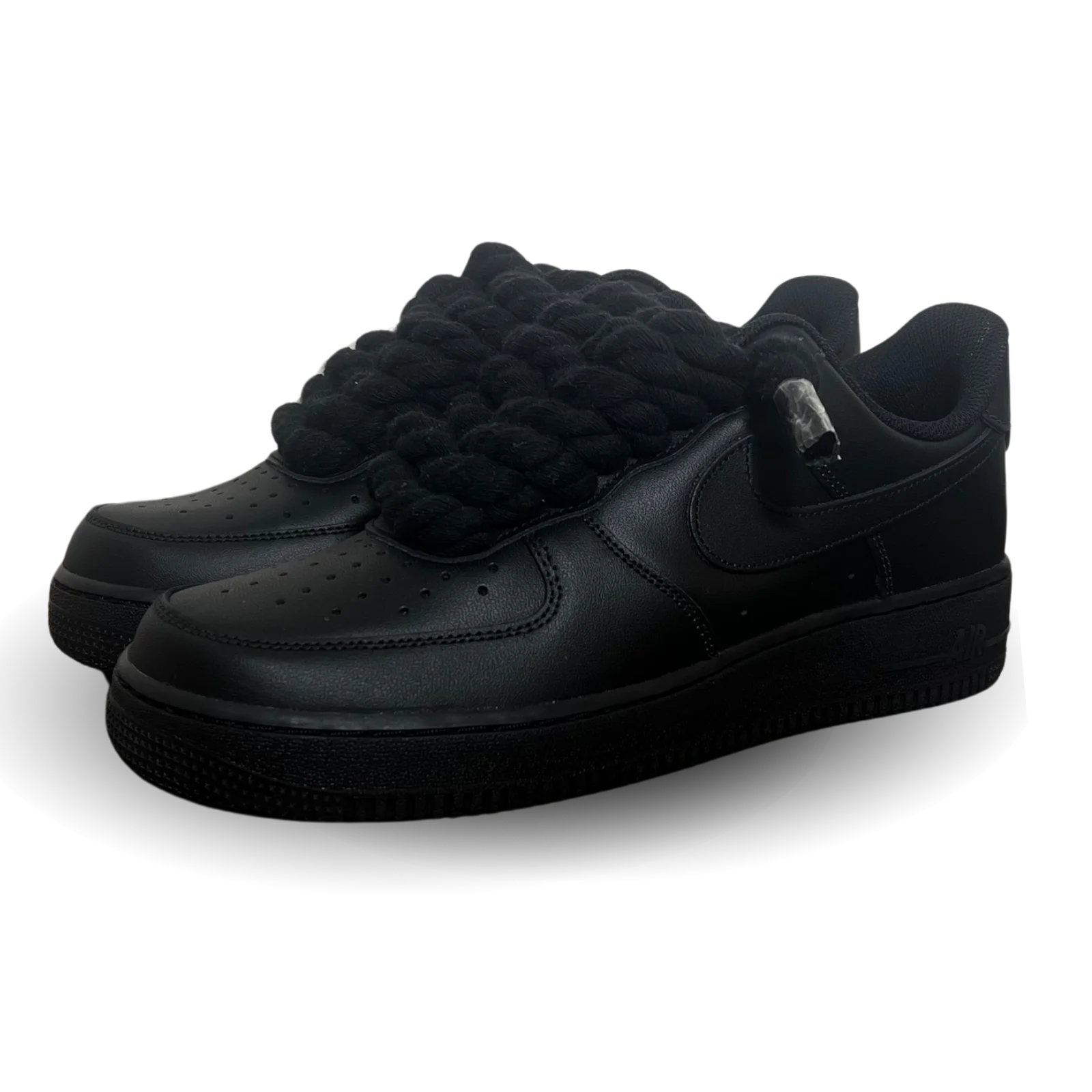 Nike Air Force 1 '07 Black Chunky Rope Lace Black