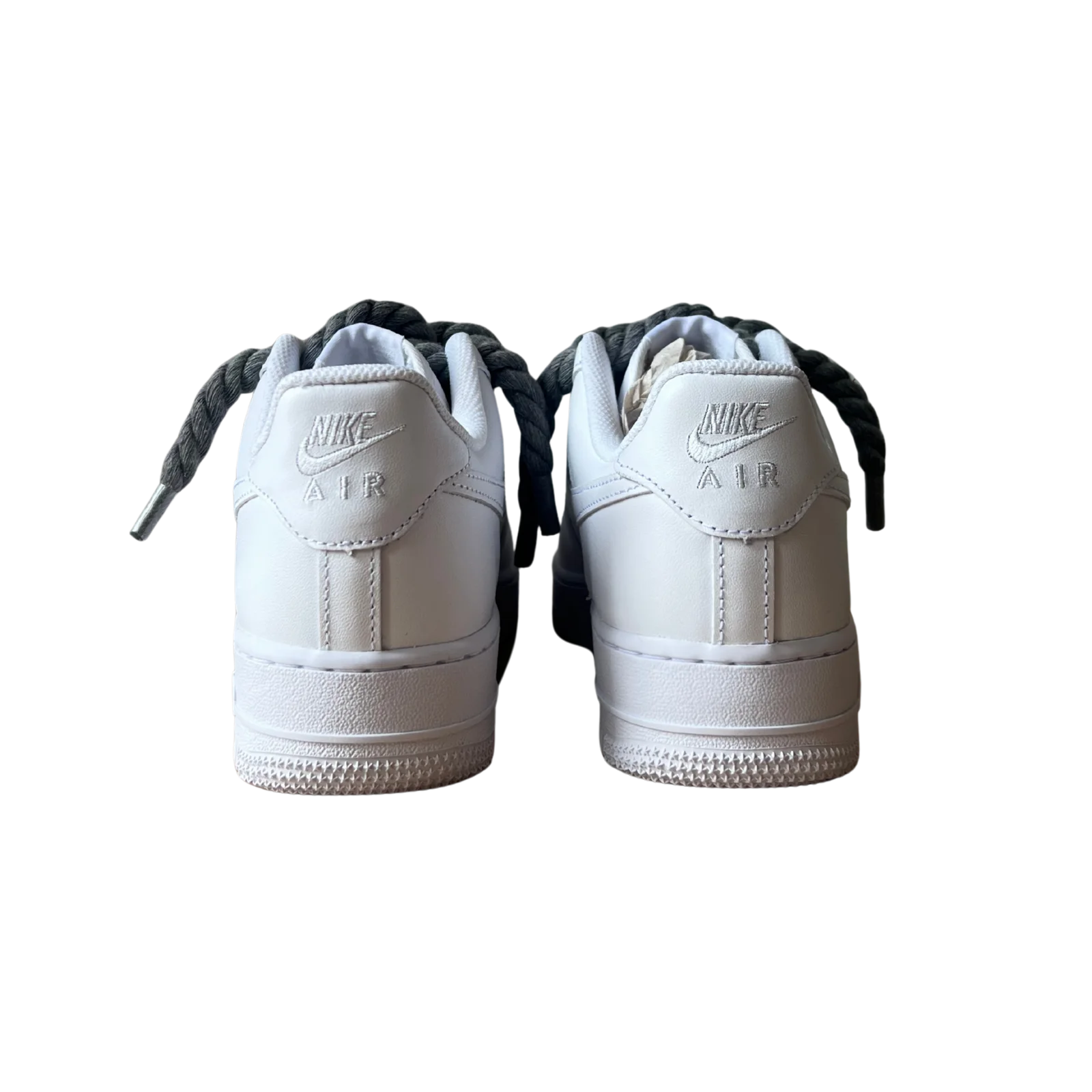 Nike Air Force 1 Rope Lace Dark Grey Hátulnézet