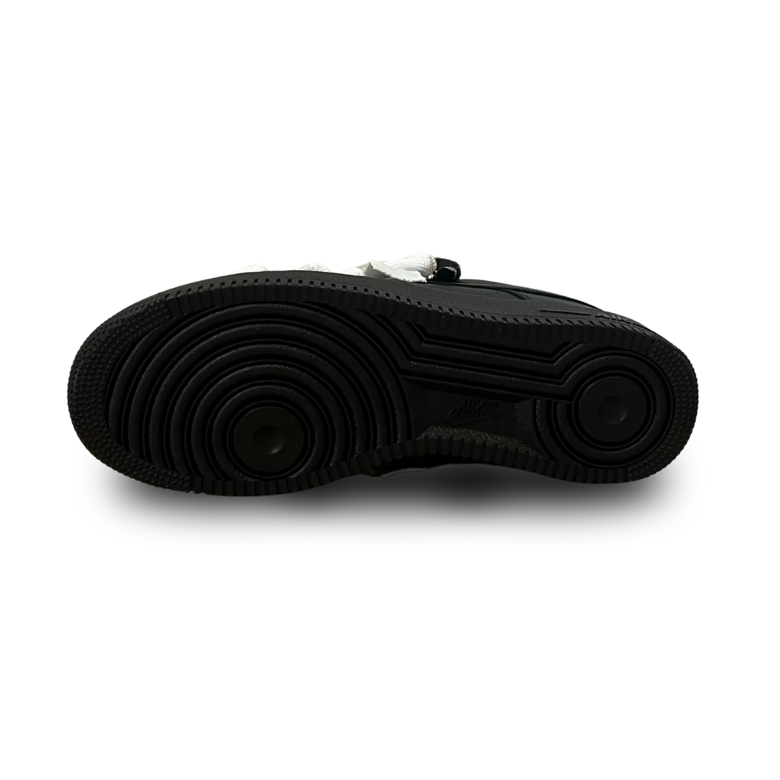 Nike Air Force 1 Black Lanvin Rope Lace White Talp