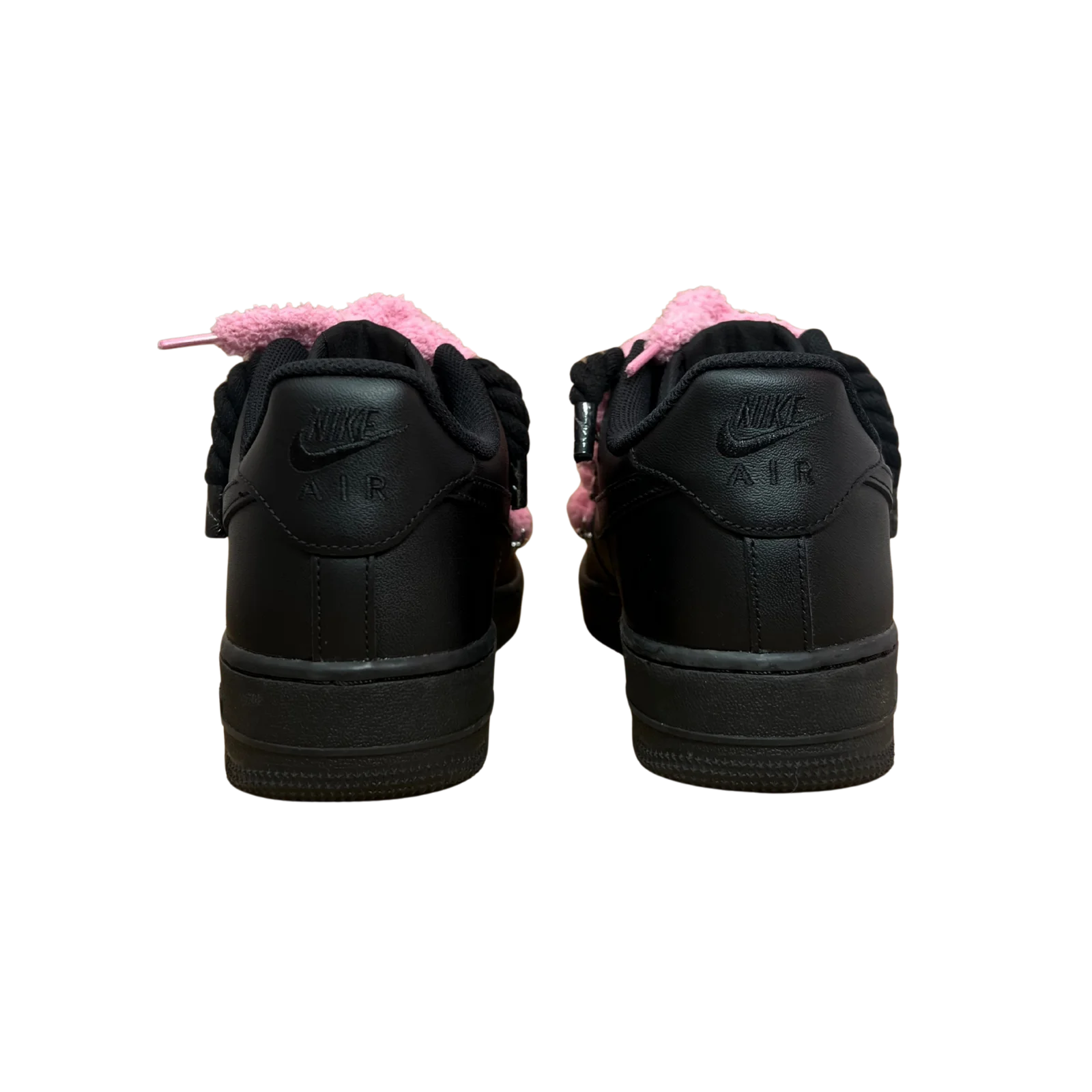 Nike Air Force 1 Black Chimney Cake Pink Hátulnézet