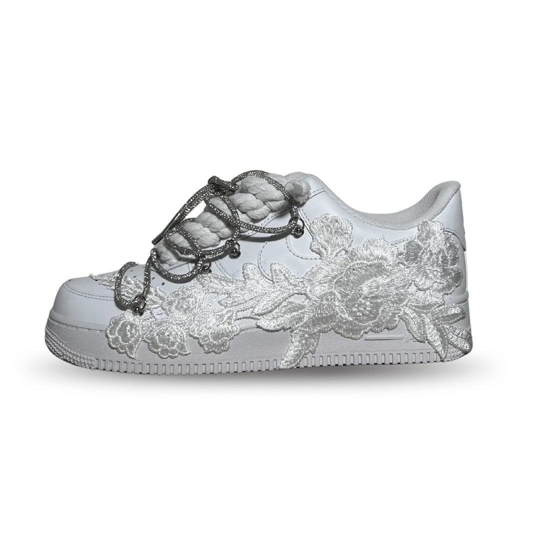 Nike Air Force 1 Rose Pure White Diamond oldalnézet