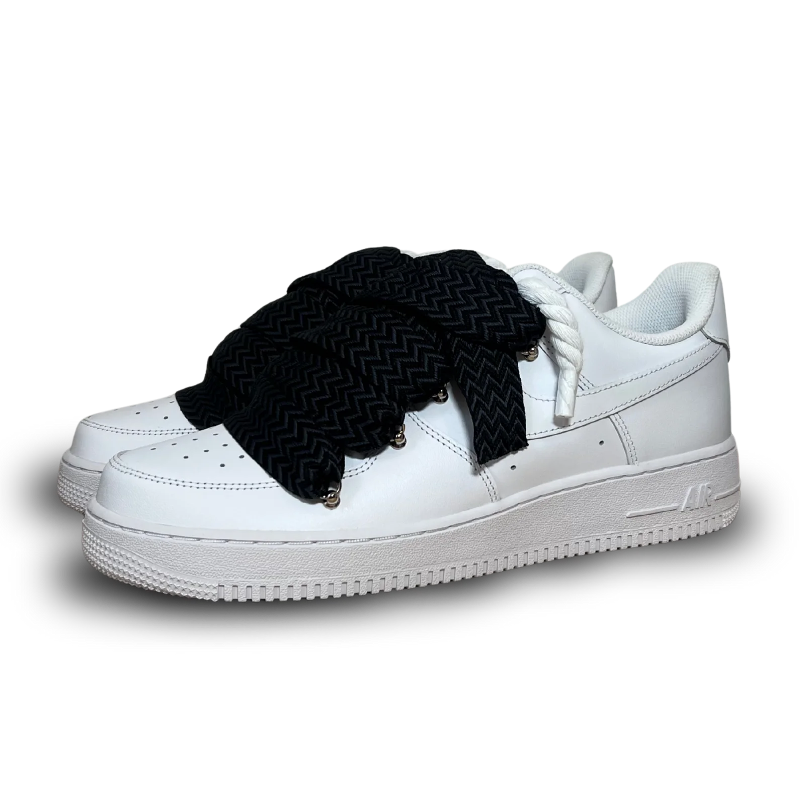 Nike Air Force 1 Lanvin Rope Lace Black Csanadsoles
