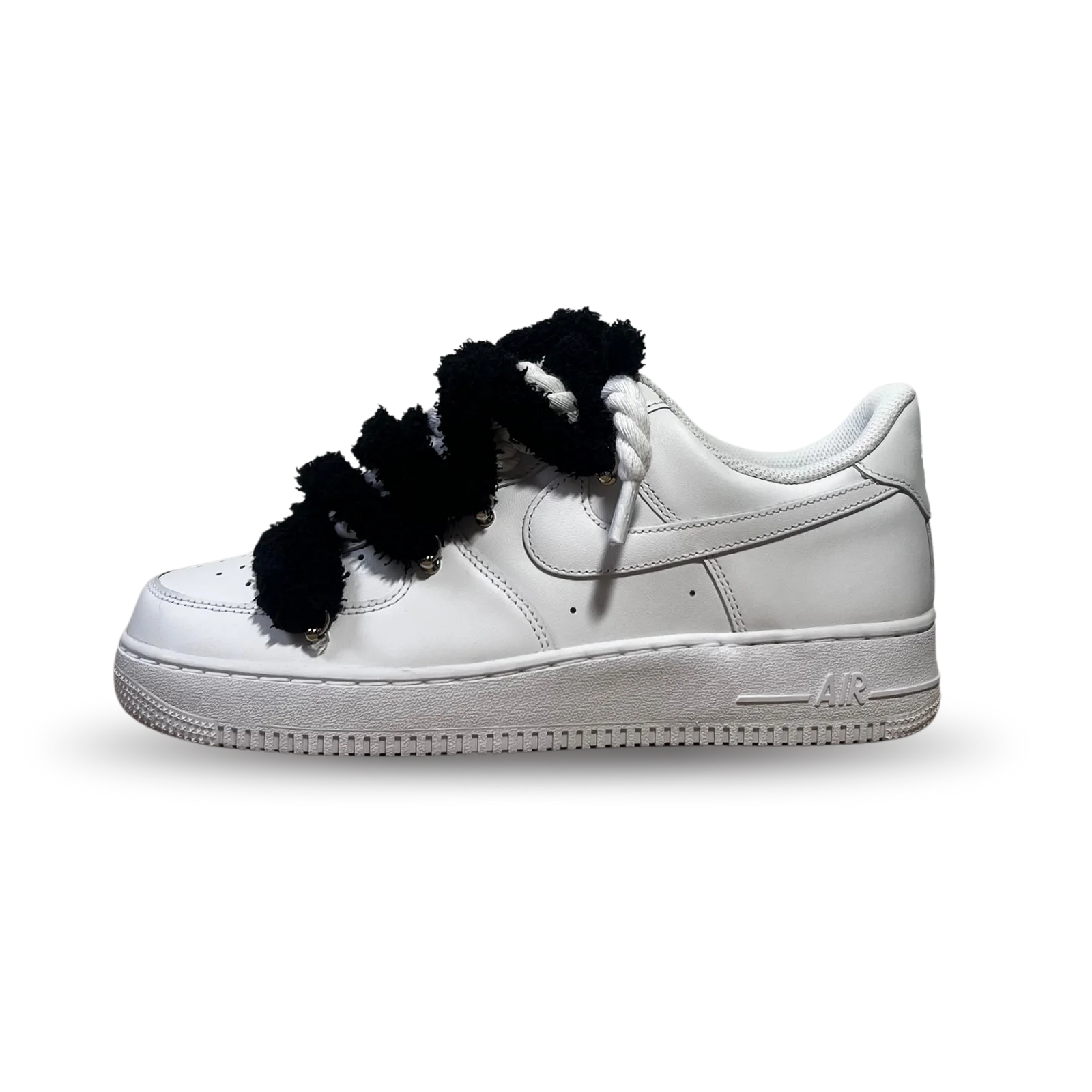 Nike Air Force 1 White Chimney Cake Black Oldalnézet