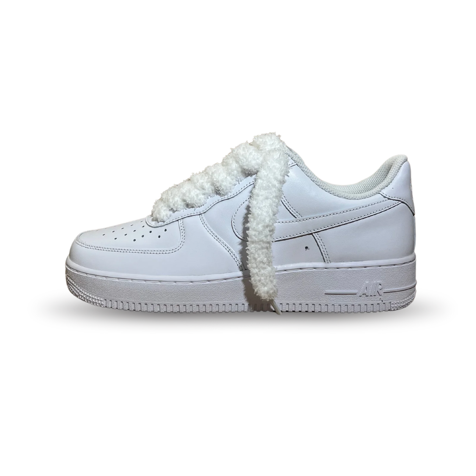 Nike Air Force 1 Fluffy Lace White Oldalnézet