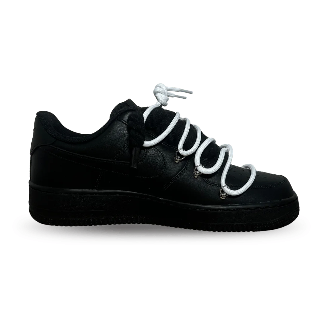 Nike Air Force 1 Black Rose White Laced Up Belső oldalnézet