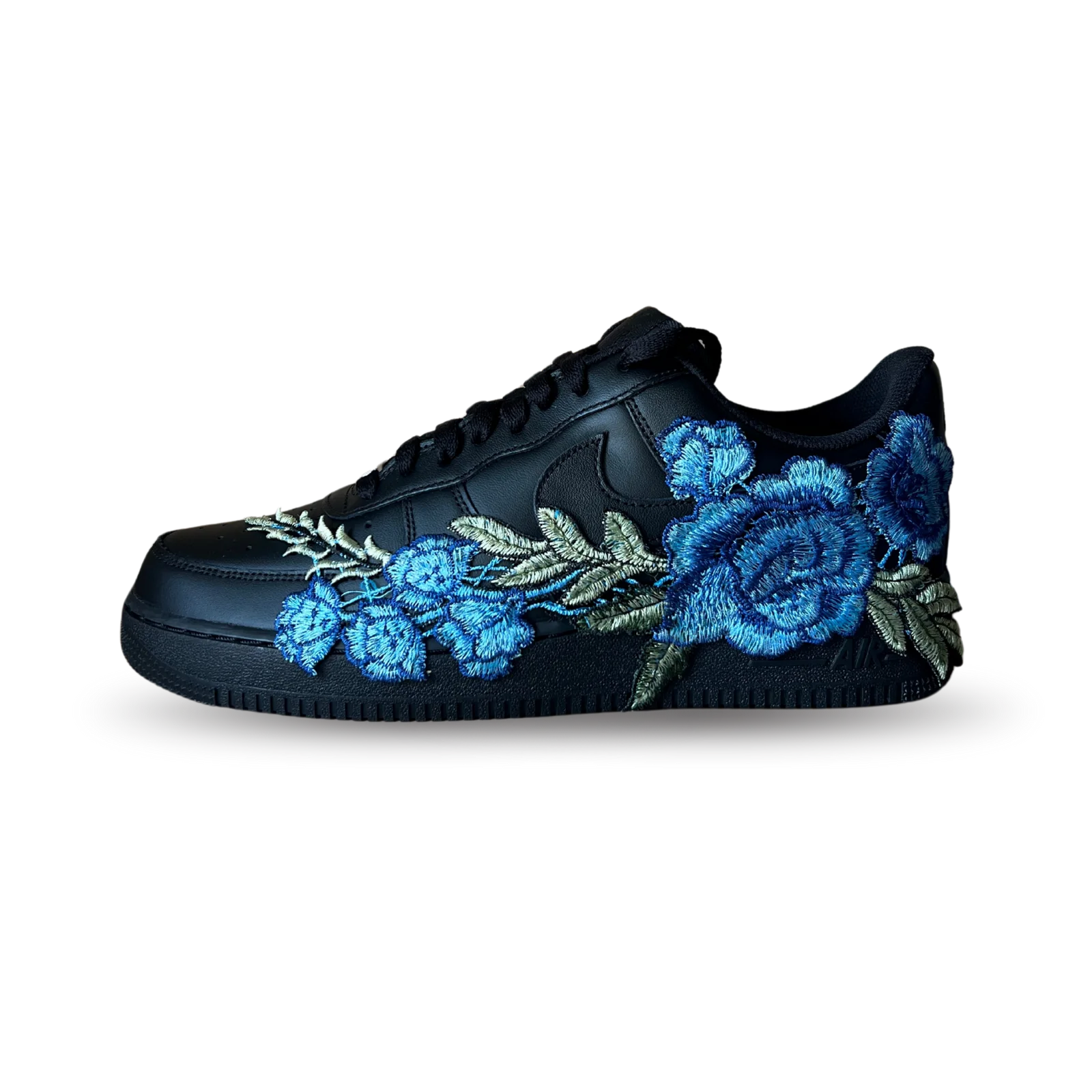 Nike Air Force 1 Black Blue Rose Oldalnézet