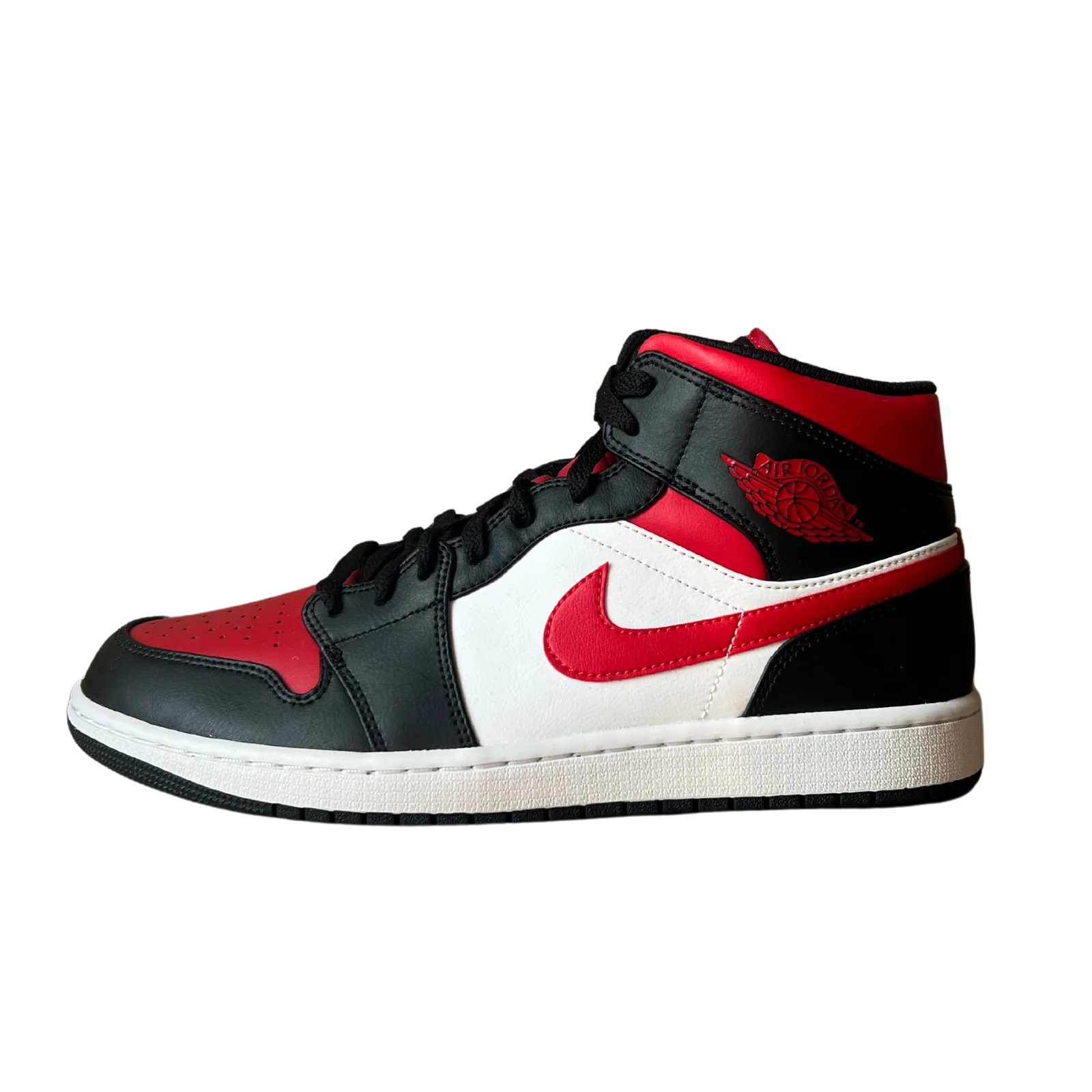 Jordan 1 Mid Black Red