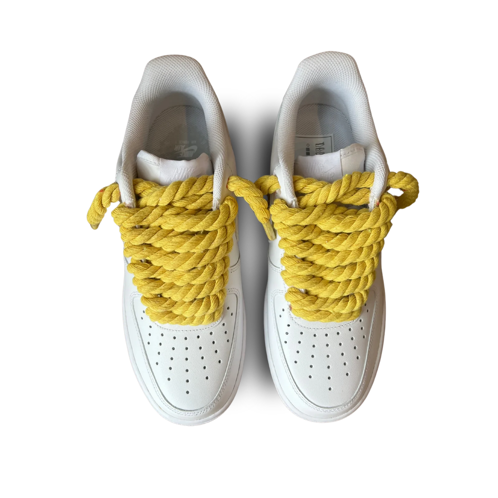 Nike Air Force 1 Rope Lace Yellow Felülnézet