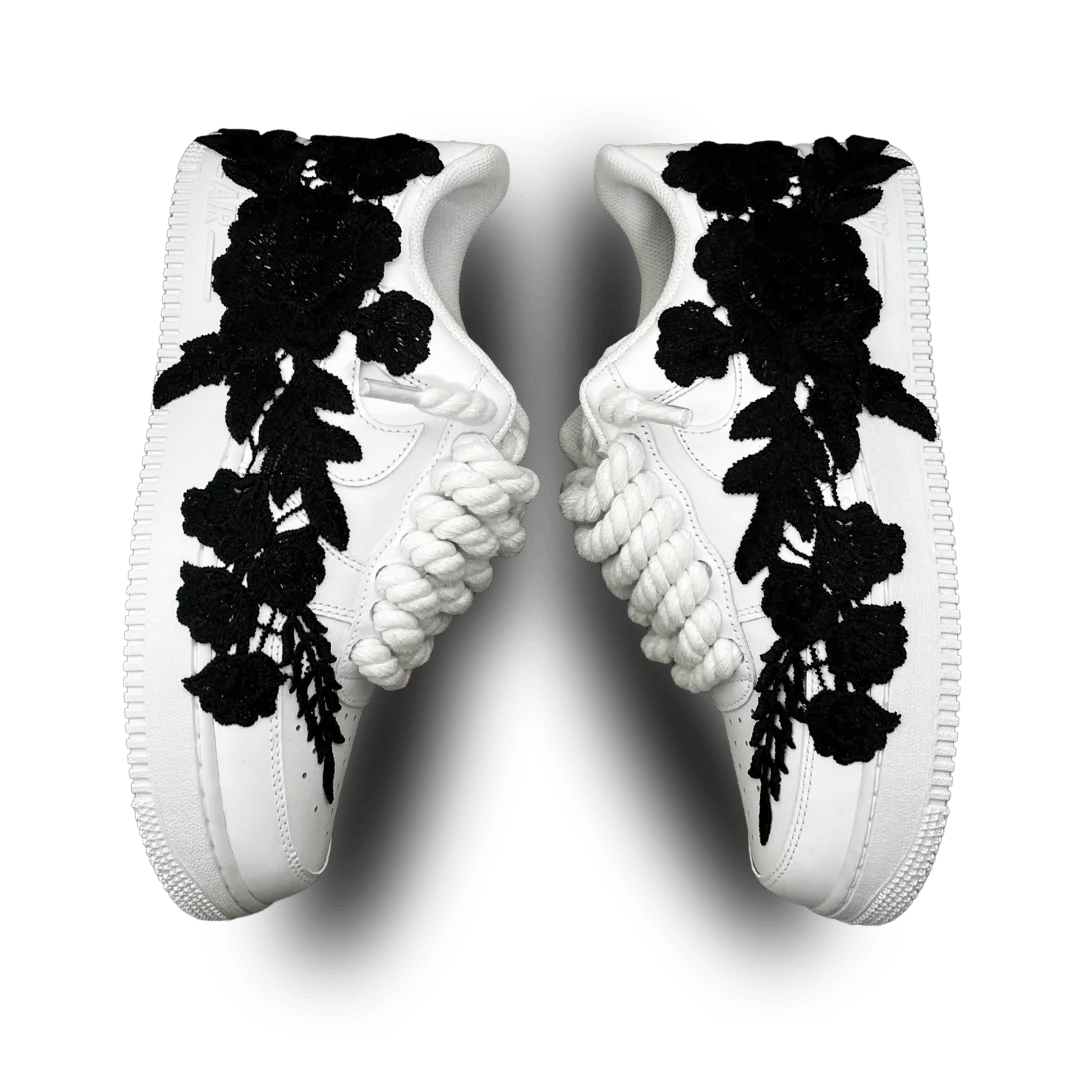 Nike Air Force 1 '07 Chunky Rope Lace White Black Rose Rose nézet