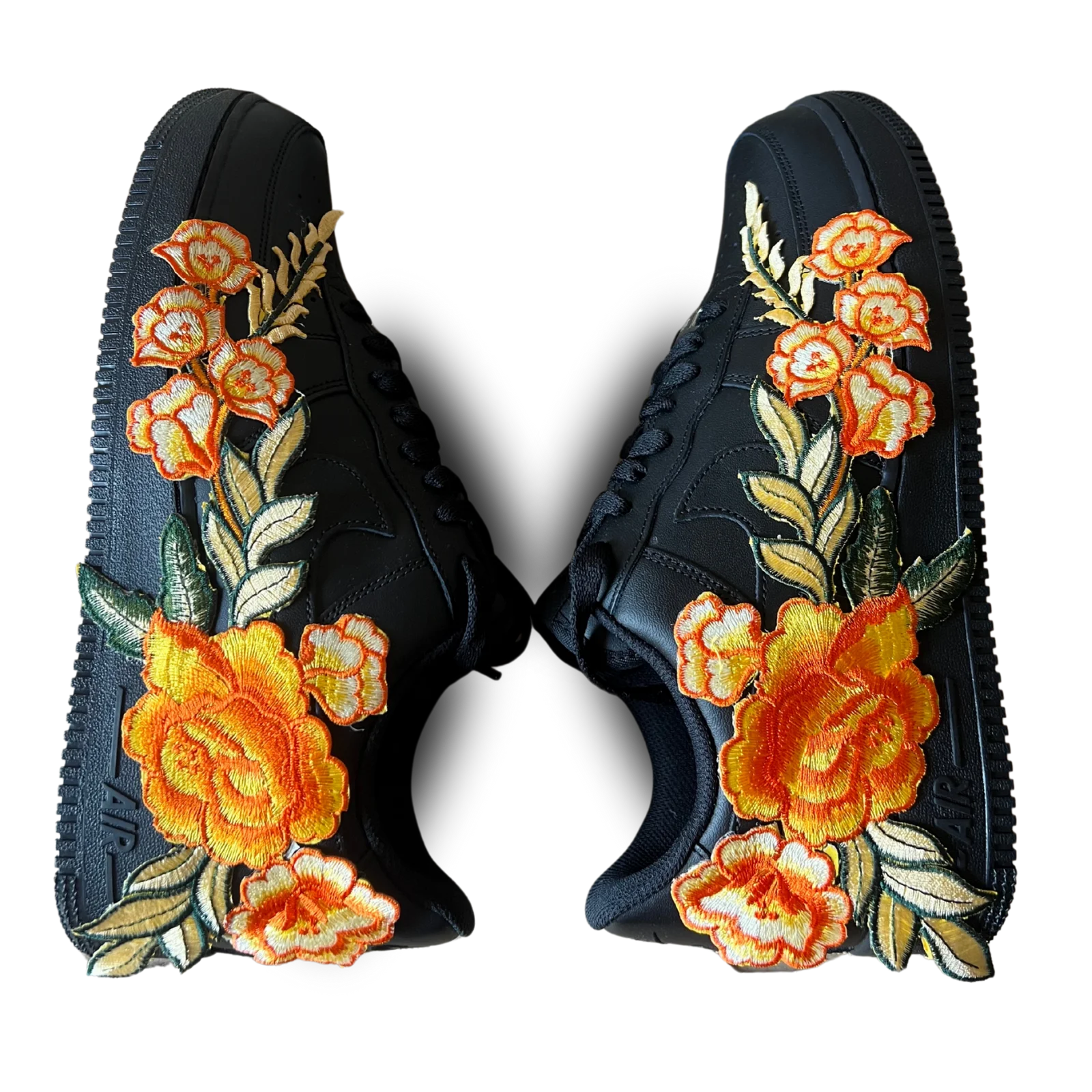 Nike Air Force 1 Black Yellow Rose Rózsanézet