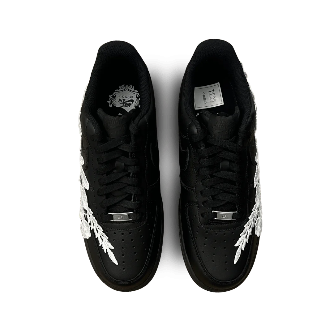 Nike Air Force 1 '07 Black White Rose Felülnézet