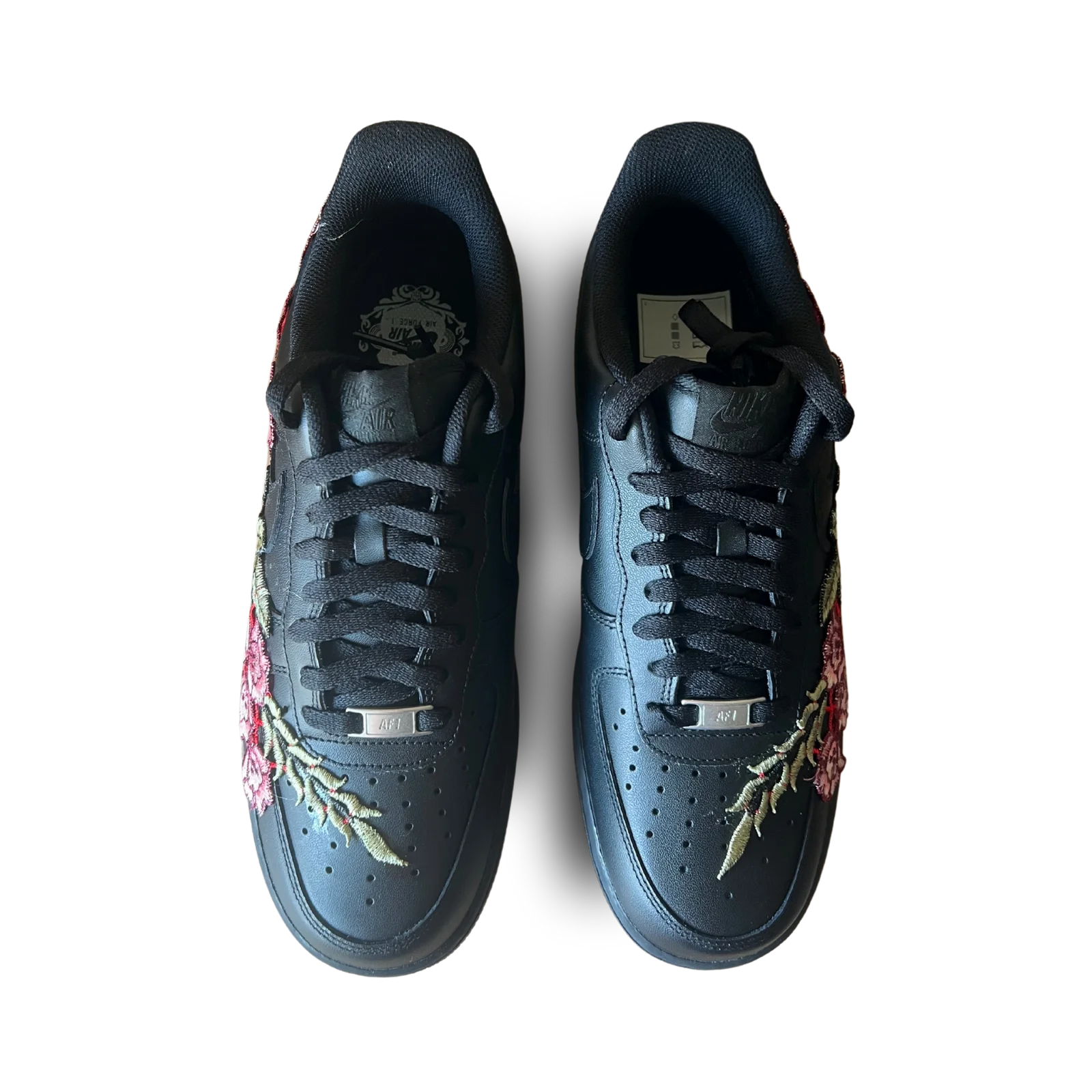 Nike Air Force 1 Black Rose Felülnézet