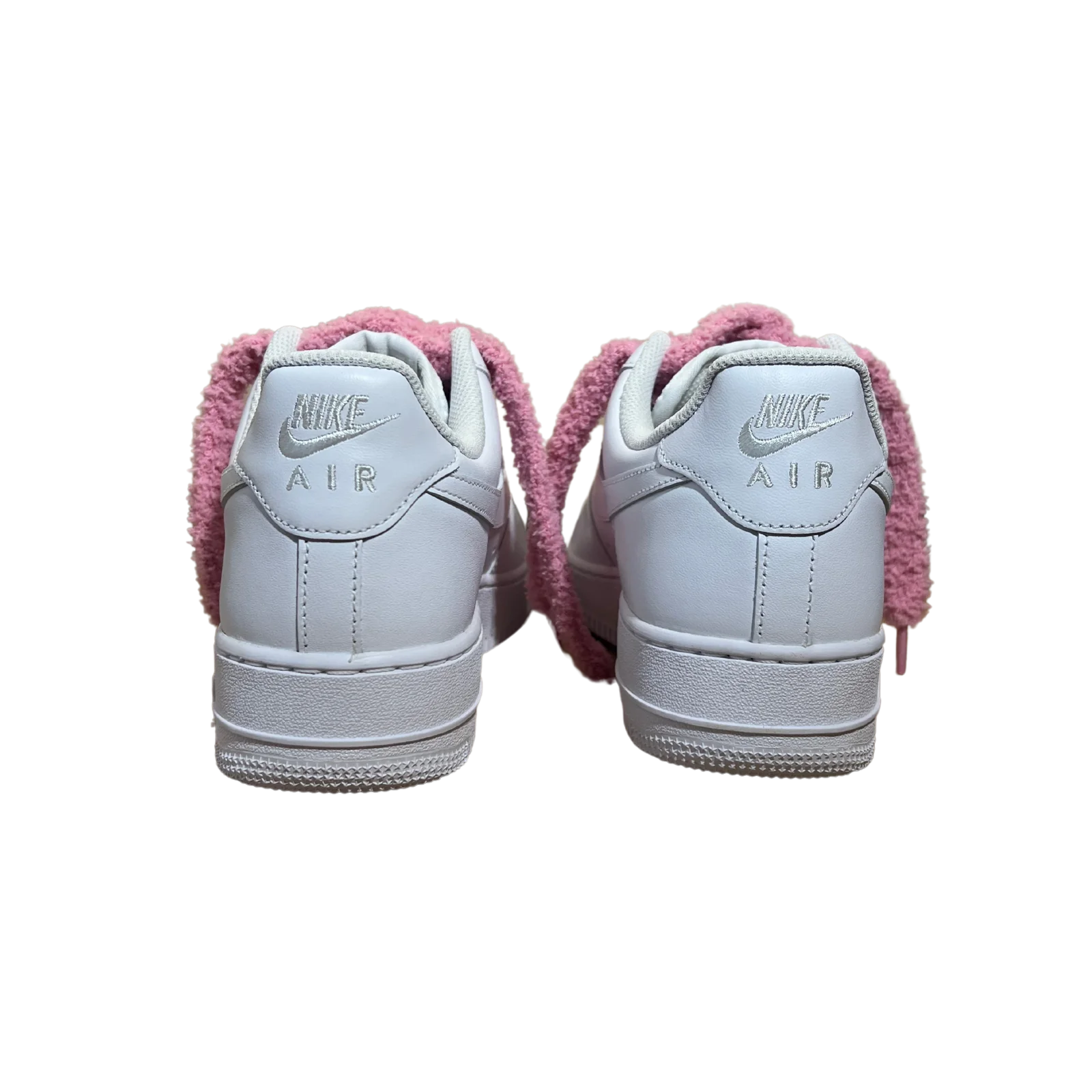Nike Air Force 1 Fluffy Lace Pink Hátulnézet