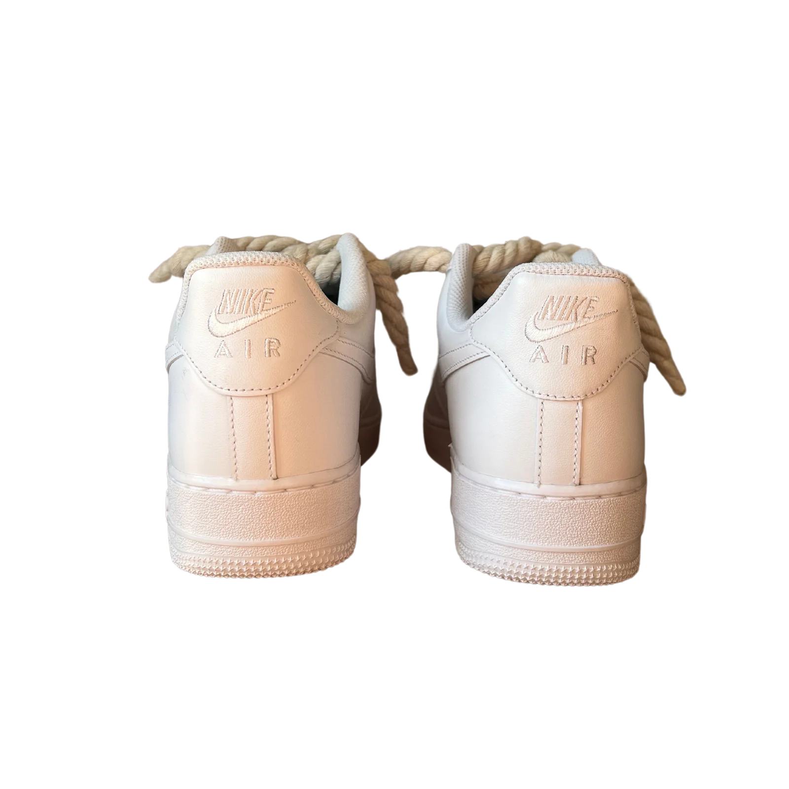 Nike Air Force 1 Rope Lace Beige Hátulnézet