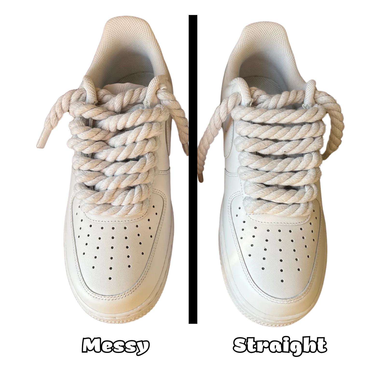 Rope Lace Staight or Messy Csanadsoles