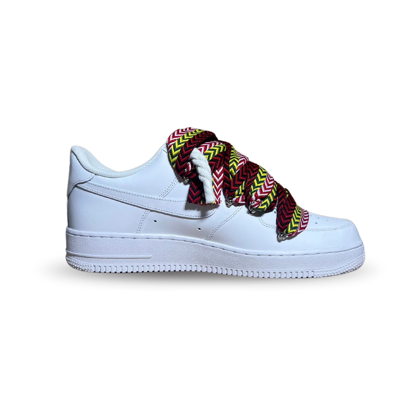 Nike Air Force 1 Lanvin Rope Lace Red Yellow Belső Oldalnézet