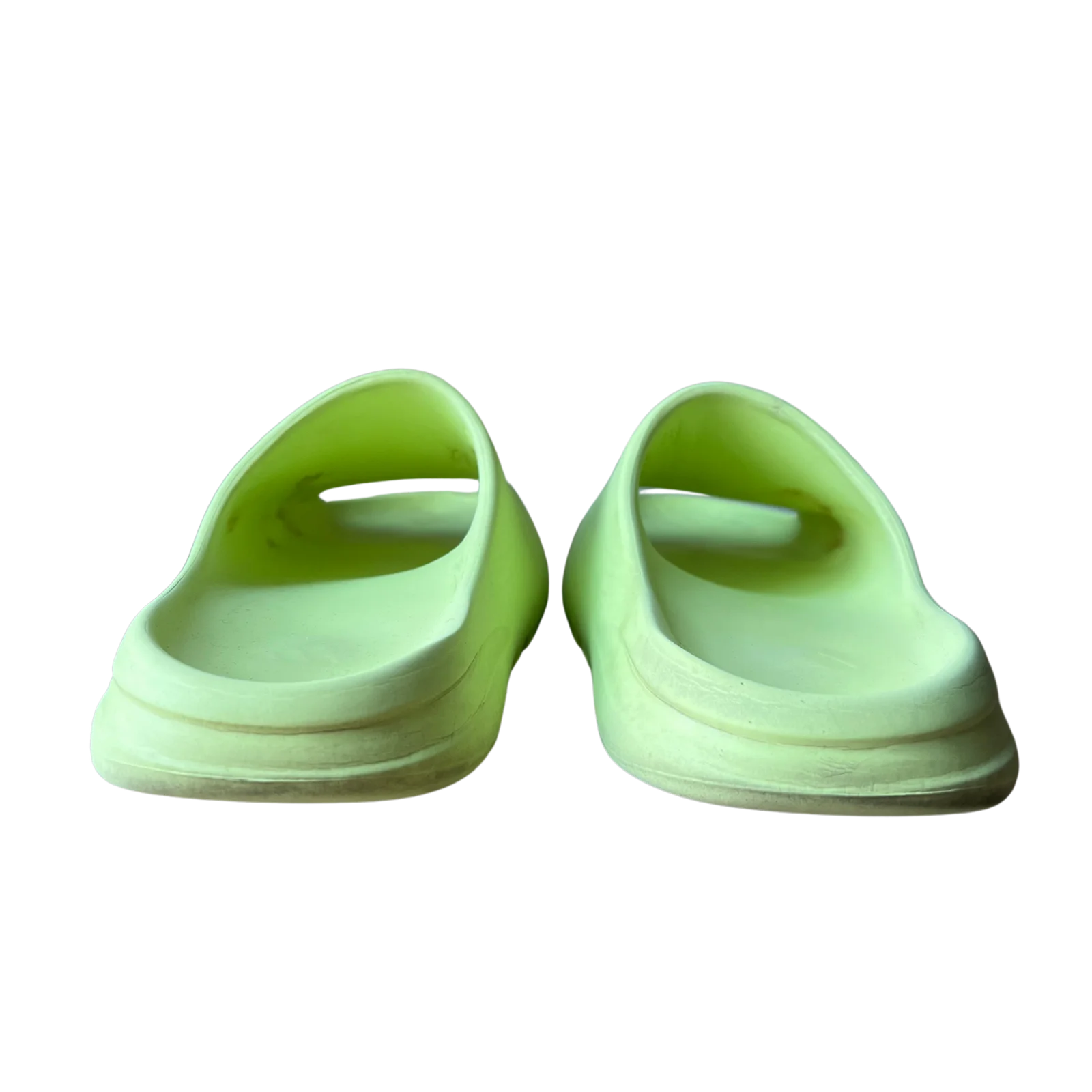 Yeezy Slide Glow Green Hátulnézet