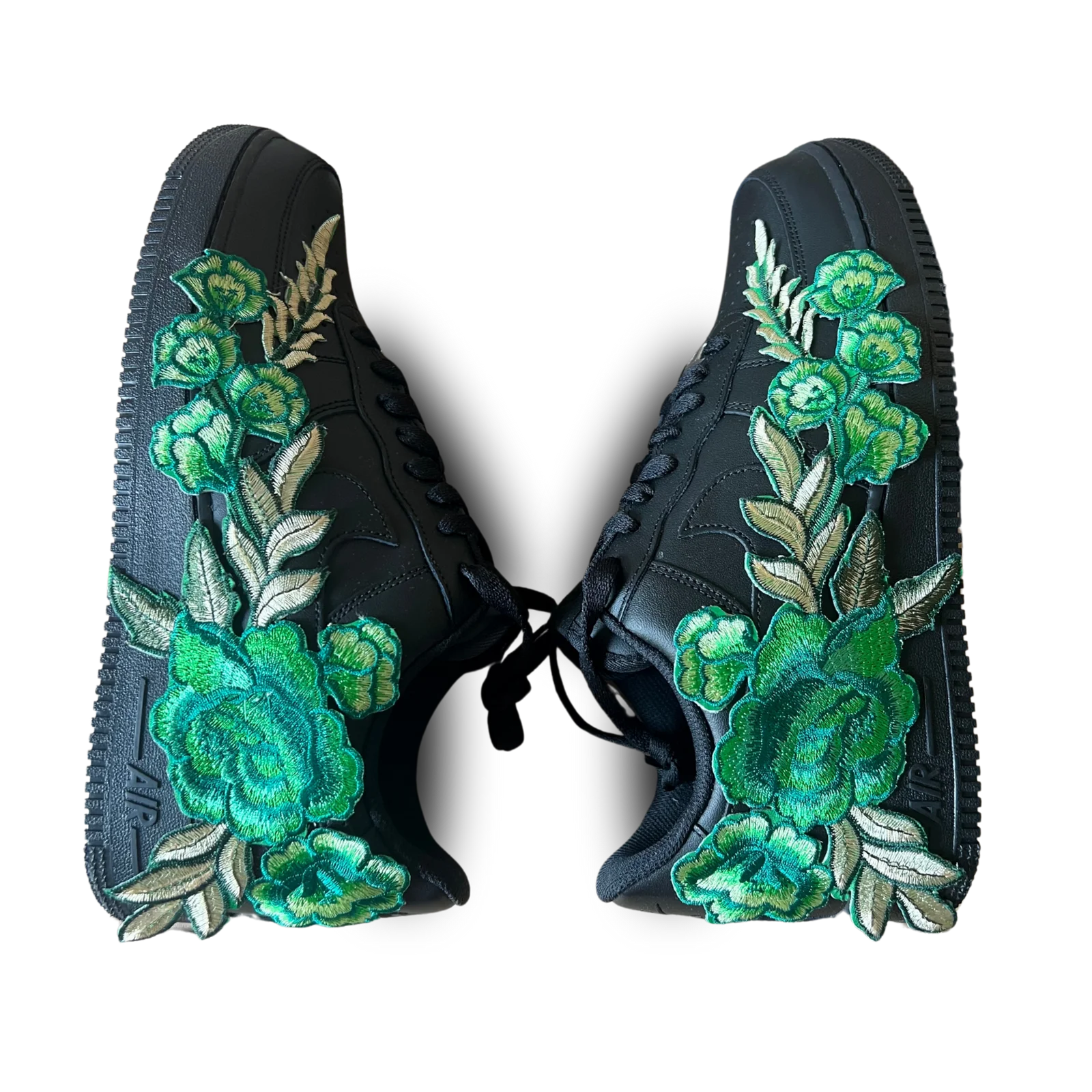Nike Air Force 1 Black Green Rose Rózsanézet