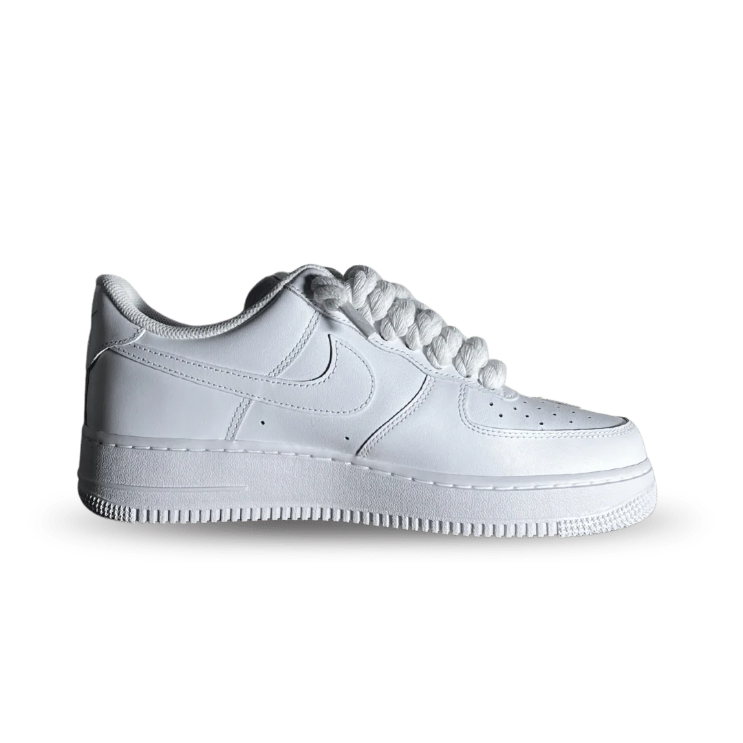 Nike Air Force 1 '07 Chunky Rope Lace Pure White Rose Belső oldalnézet
