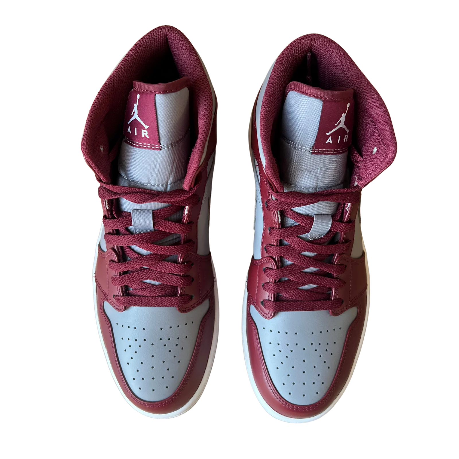 Jordan 1 Mid Cherrywood felülnézet