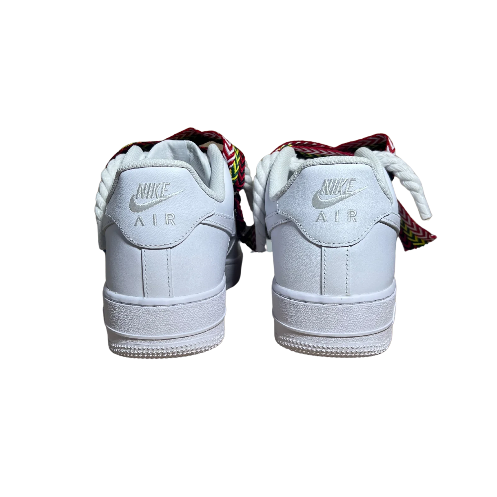 Nike Air Force 1 Lanvin Rope Lace Red Yellow Hátulnézet