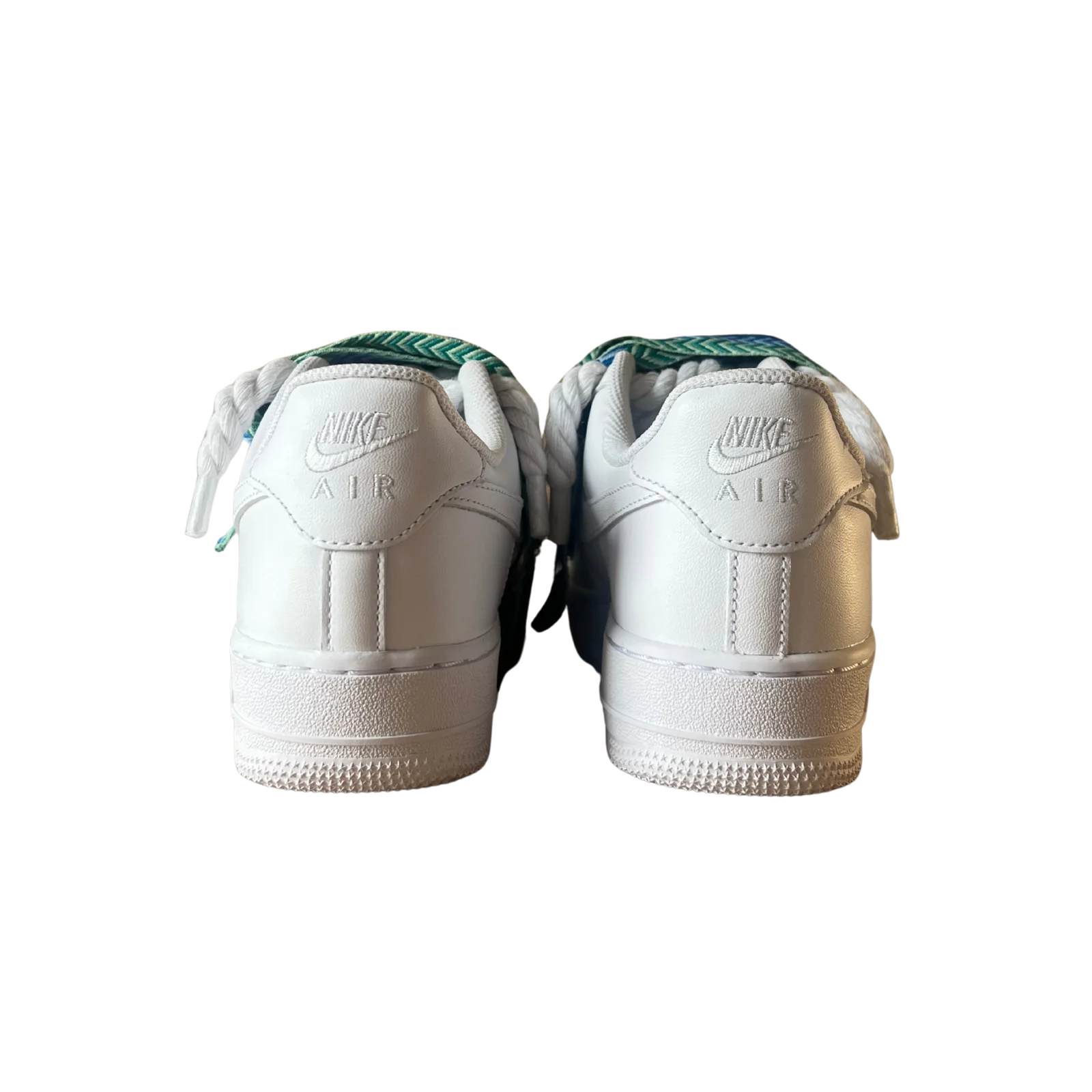 Nike Air Force 1 Lanvin Rope Lace Blue Black Hátulnézet