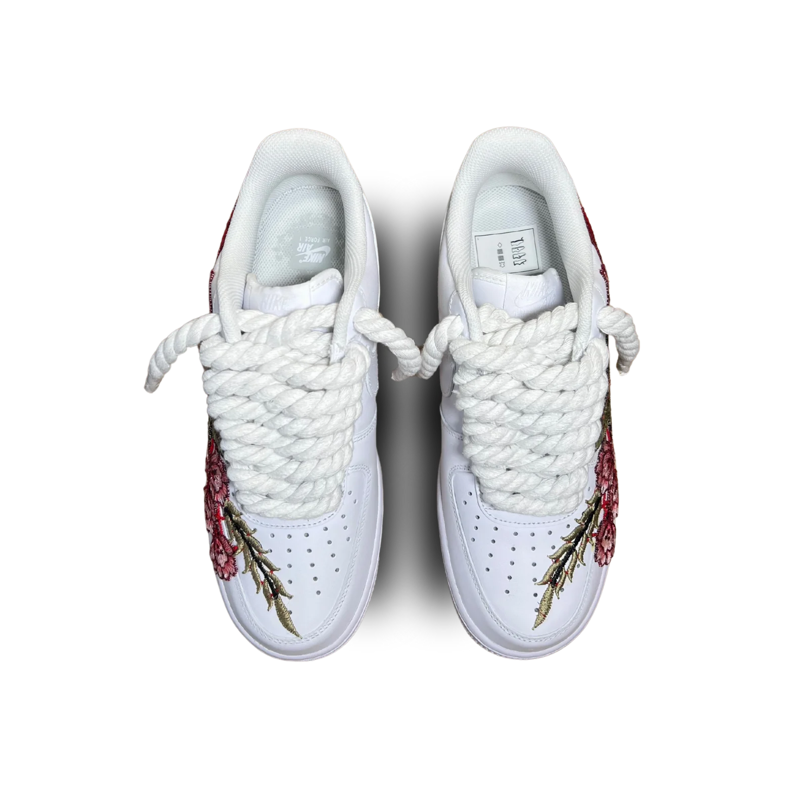 Nike Air Force 1 Rope Lace Rose Felülnézet