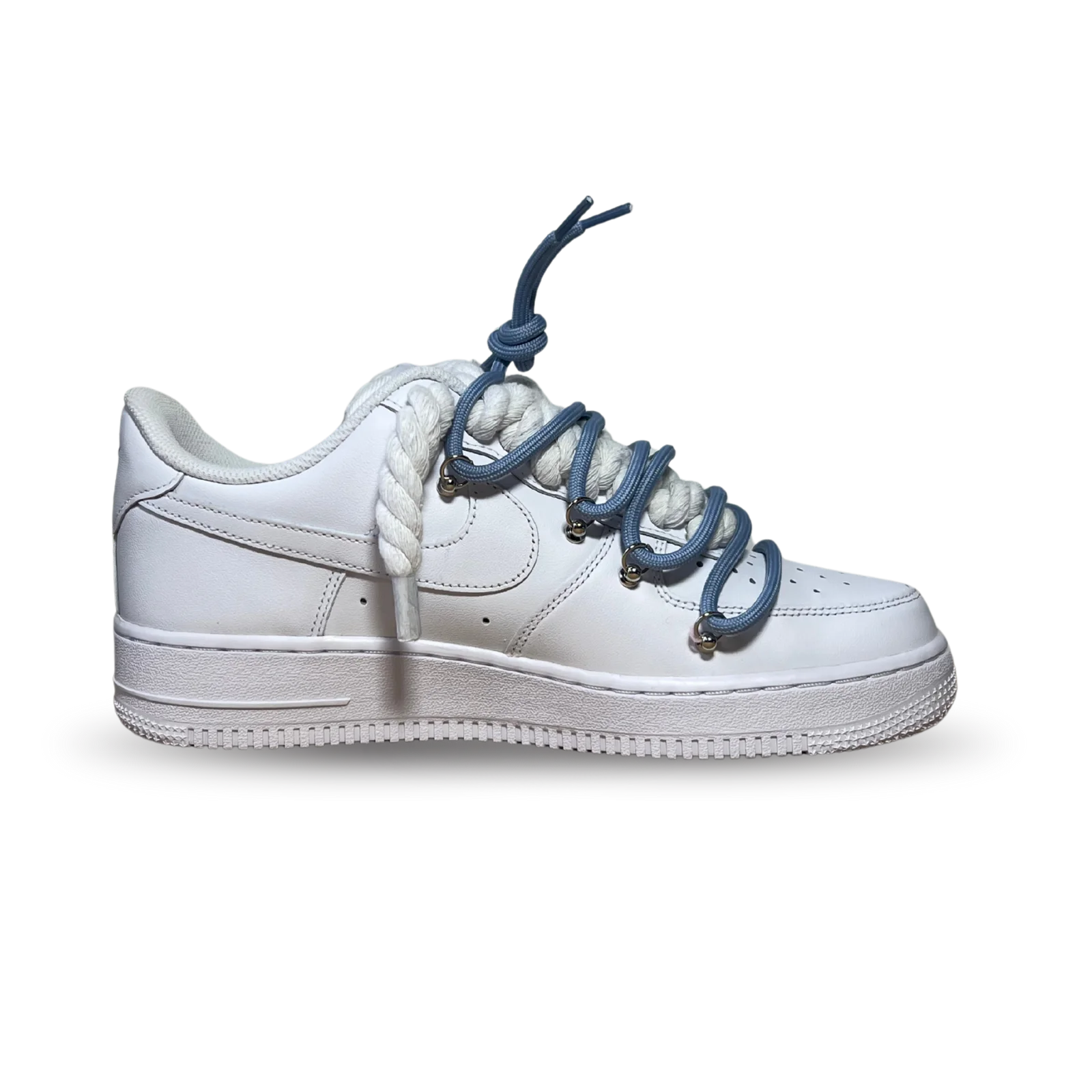 Nike Air Force 1 Laced Up Rope Lace Blue Belső oldalnézet