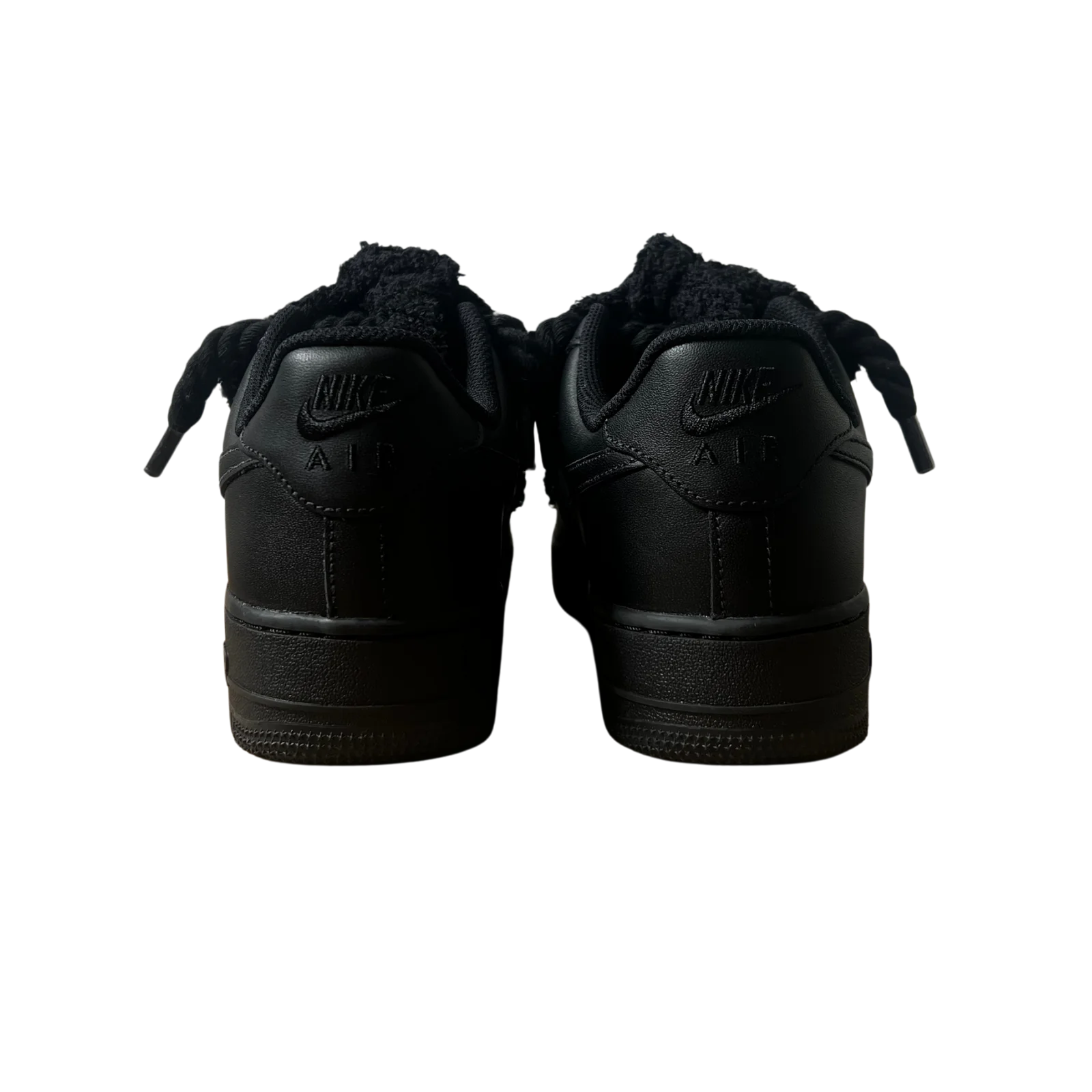 Nike Air Force 1 Black Chimney Cake Black Hátulnézet