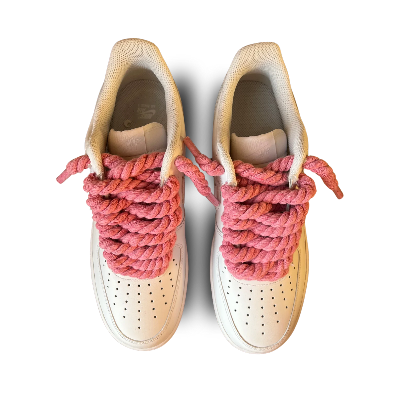 Nike Air Force 1 Rope Lace Pink Felülnézet