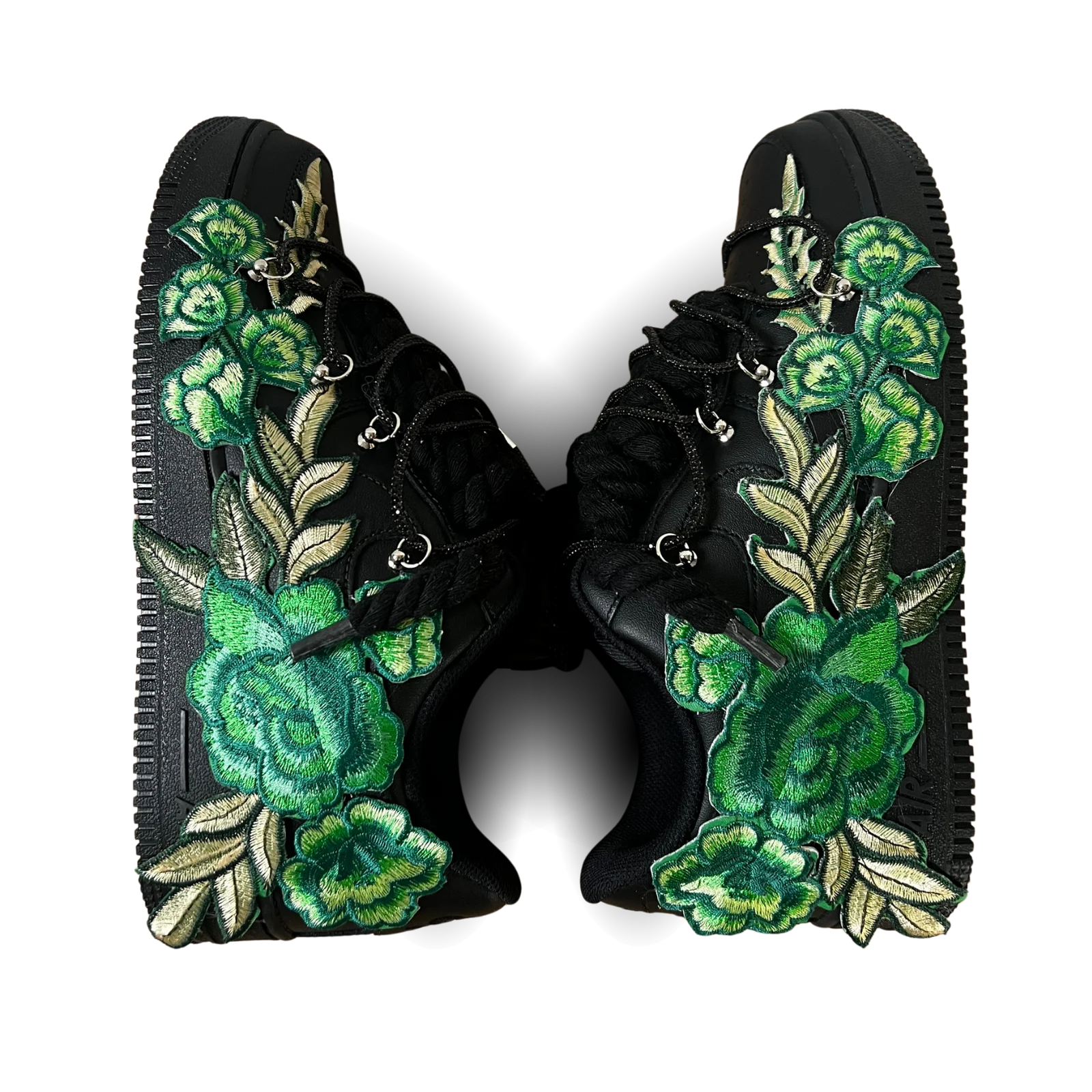 Nike Air Force 1 Black Rose Green Diamond Rózsanézet