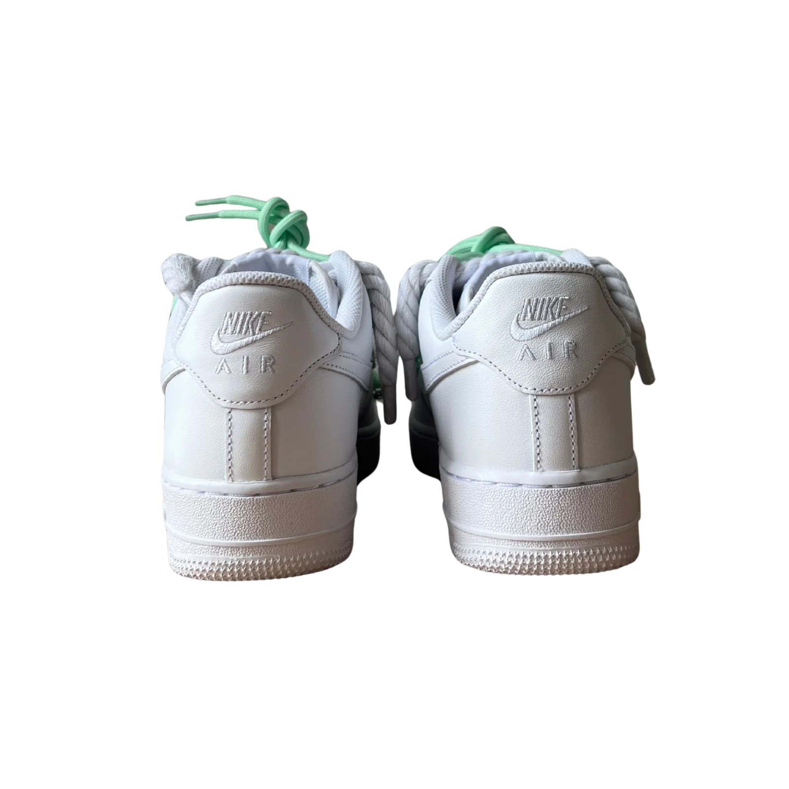 Nike Air Force 1 Laced Up Rope Lace Green Hátulnézet