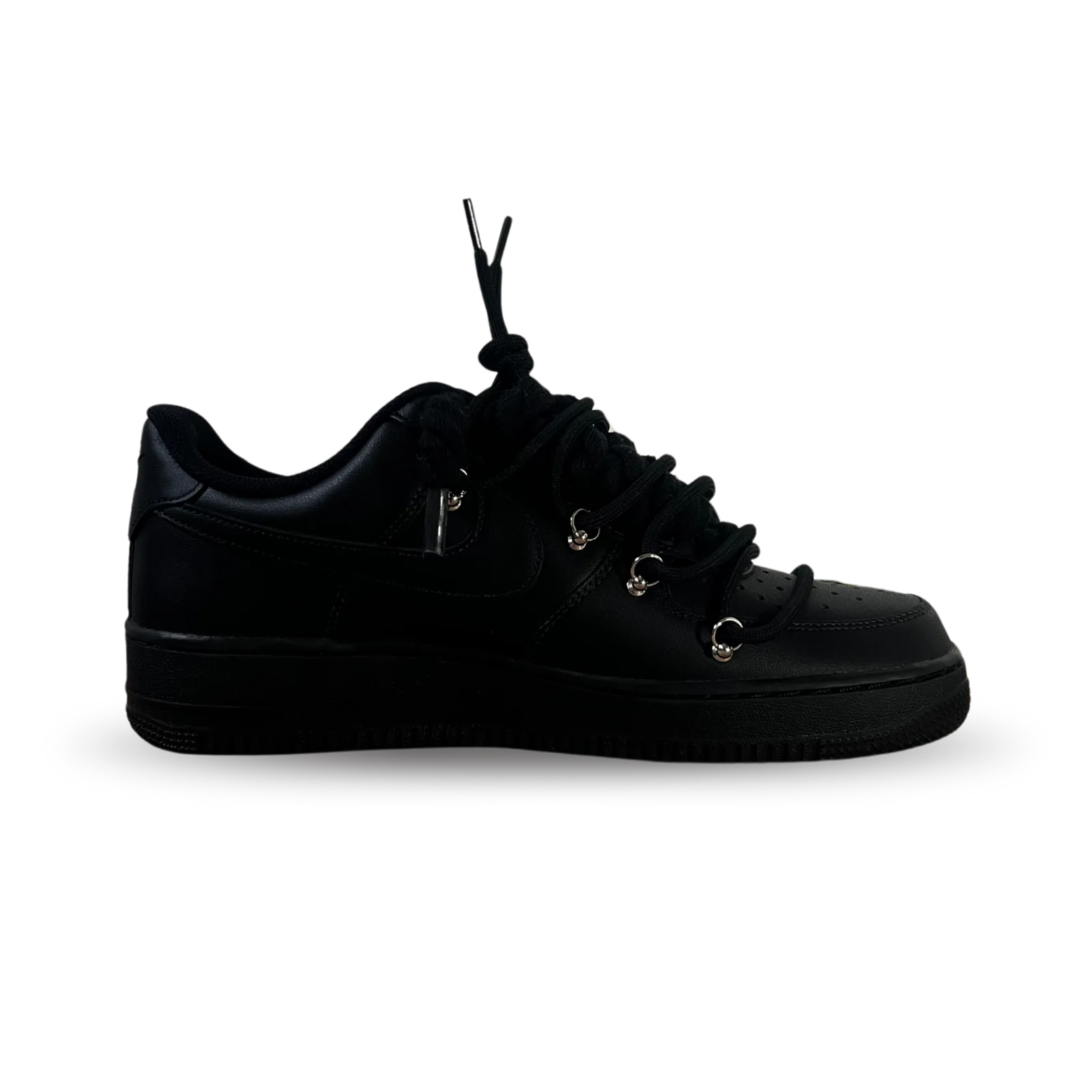 Nike Air Force 1 Black Rose Green Laced Up Belső oldalnézed