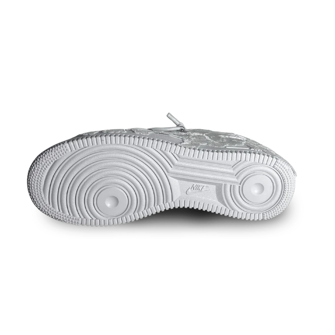 Nike Air Force 1 Rose Pure White Laced Up Talp