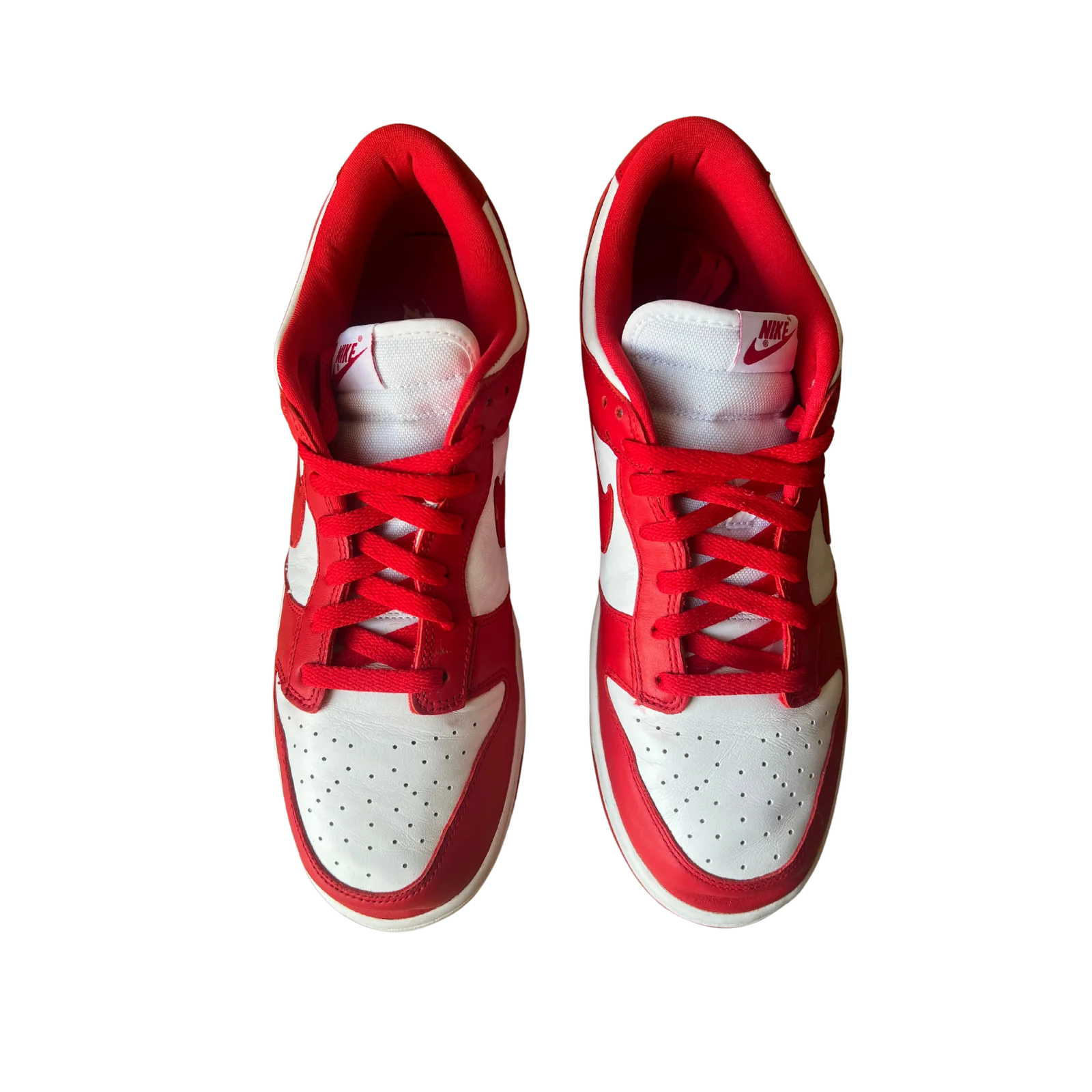 Nike Dunk Low University Red felülnézet