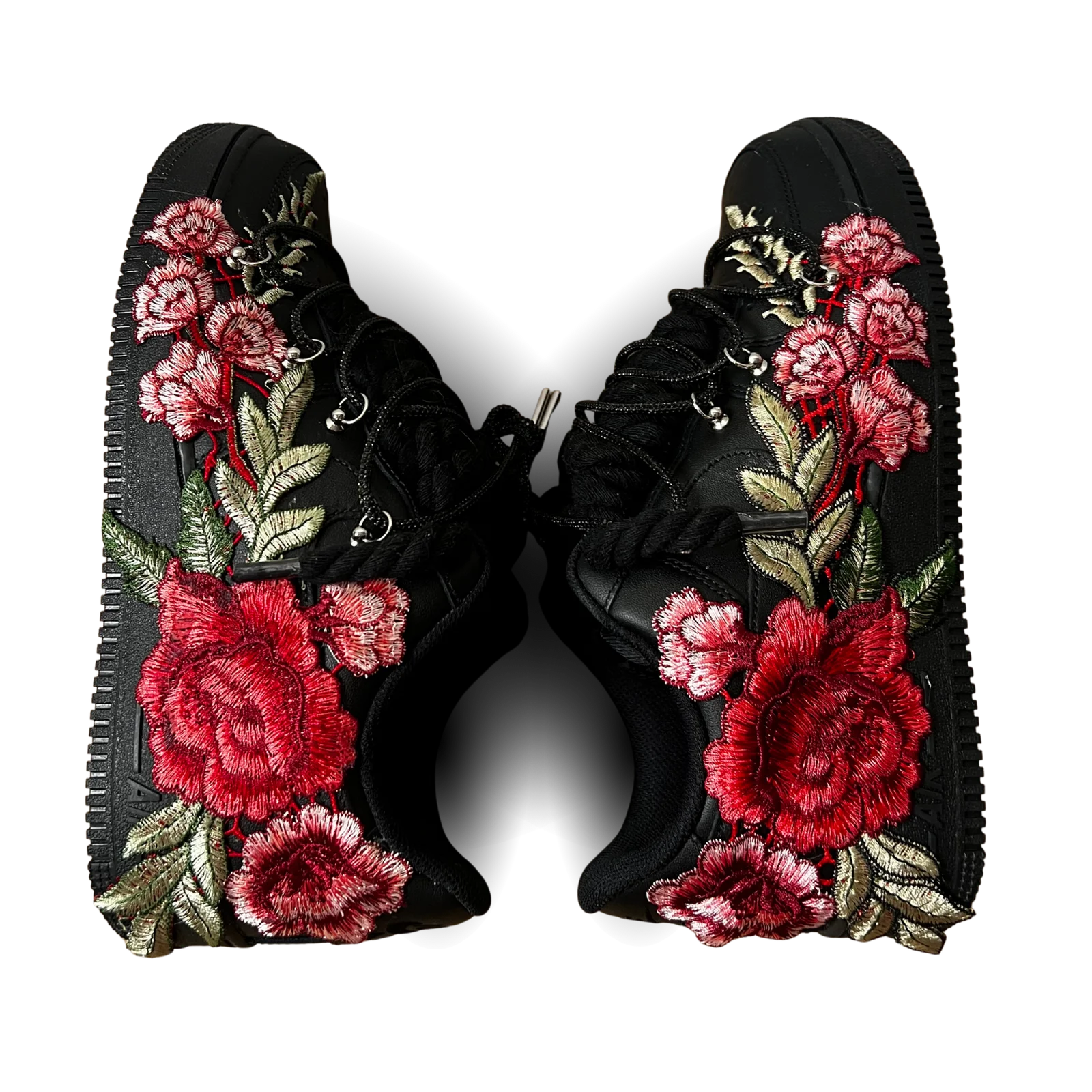 Nike Air Force 1 Black Rose Red Diamond Rózsanézet