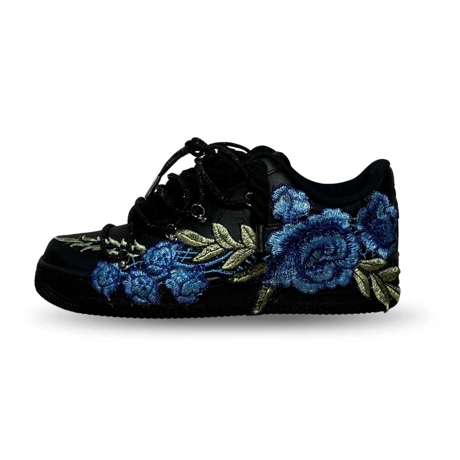 Nike Air Force 1 Black Rose Blue Diamond Oldalnézet