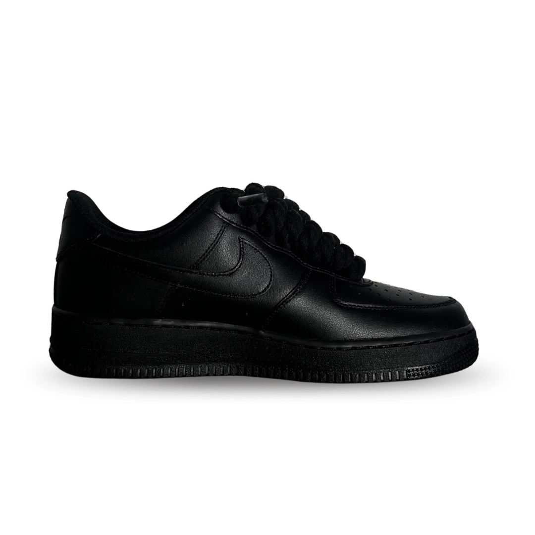 Nike Air Force 1 '07 Black Chunky Rope Lace White Rose Belső oldalnézet